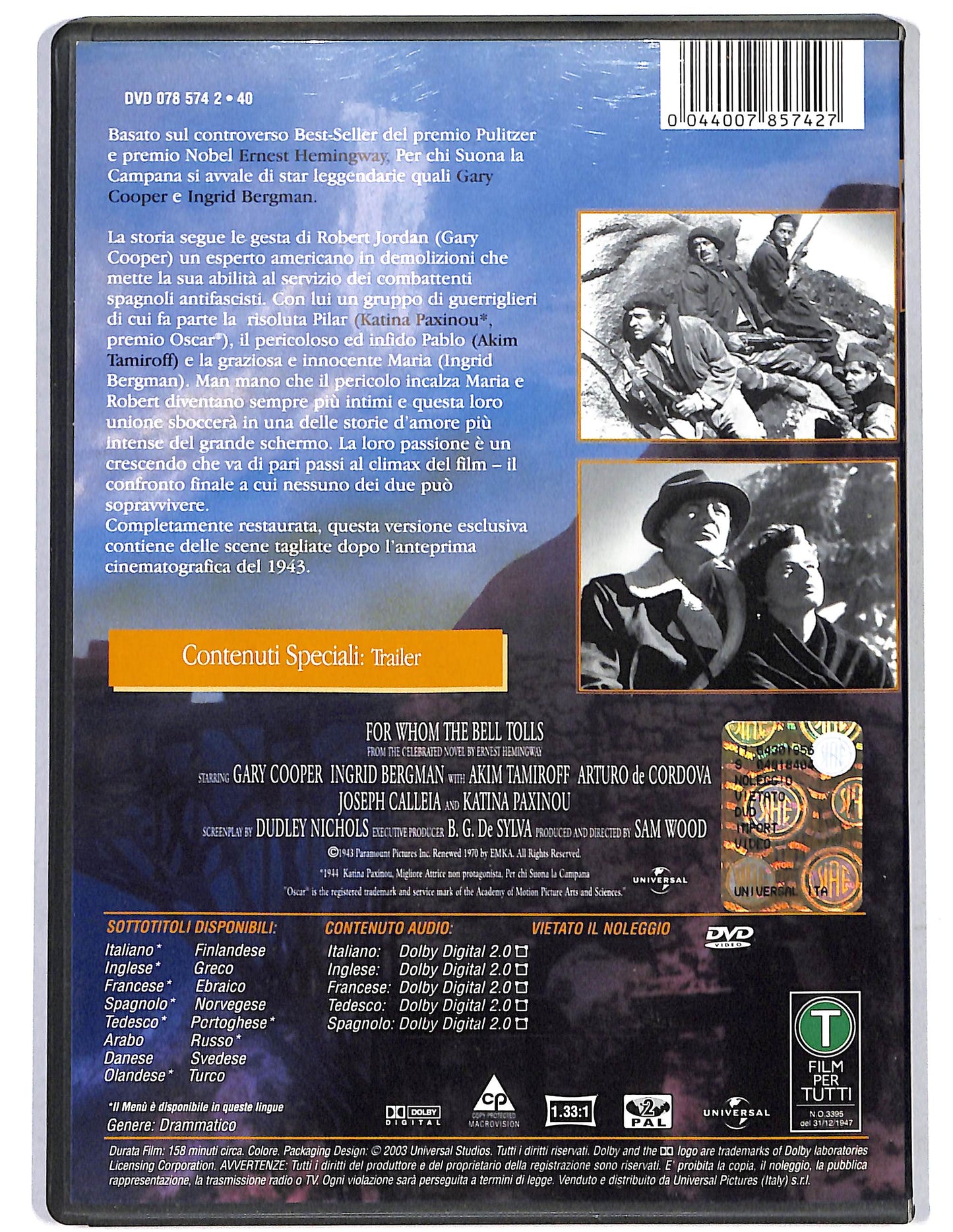 EBOND Per chi suona la campana DVD D658154