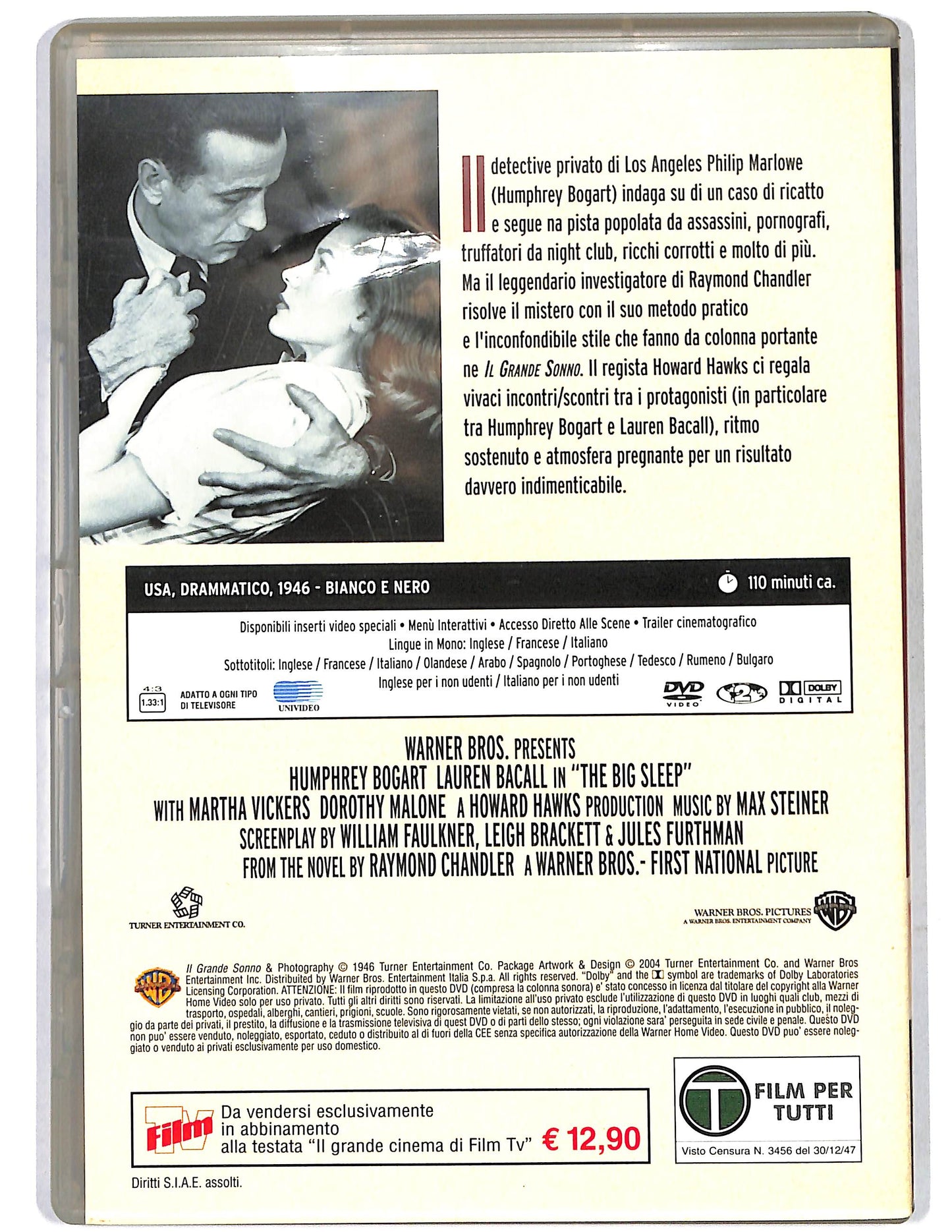 EBOND Il grande sonno EDITORIALE DVD D658259