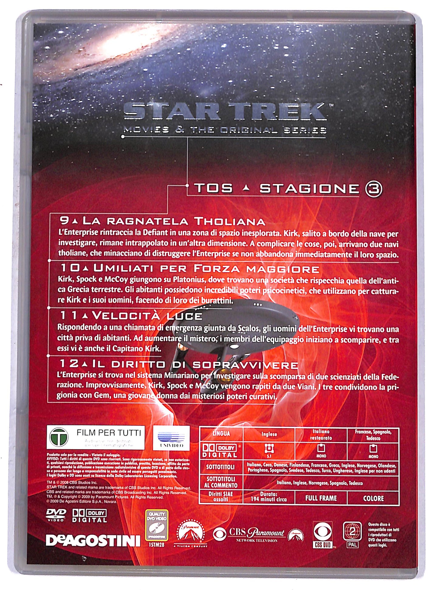 EBOND star trek stagione 3 Vol 28 episodi 9-12 EDITORIALE DVD D658511