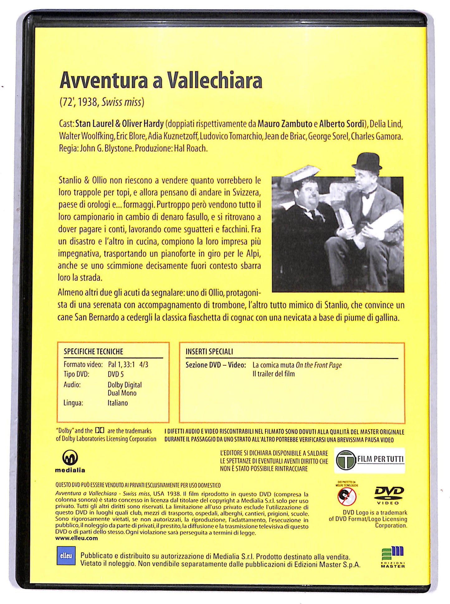EBOND Avventura a Vallechiara EDITORIALE DVD D658521