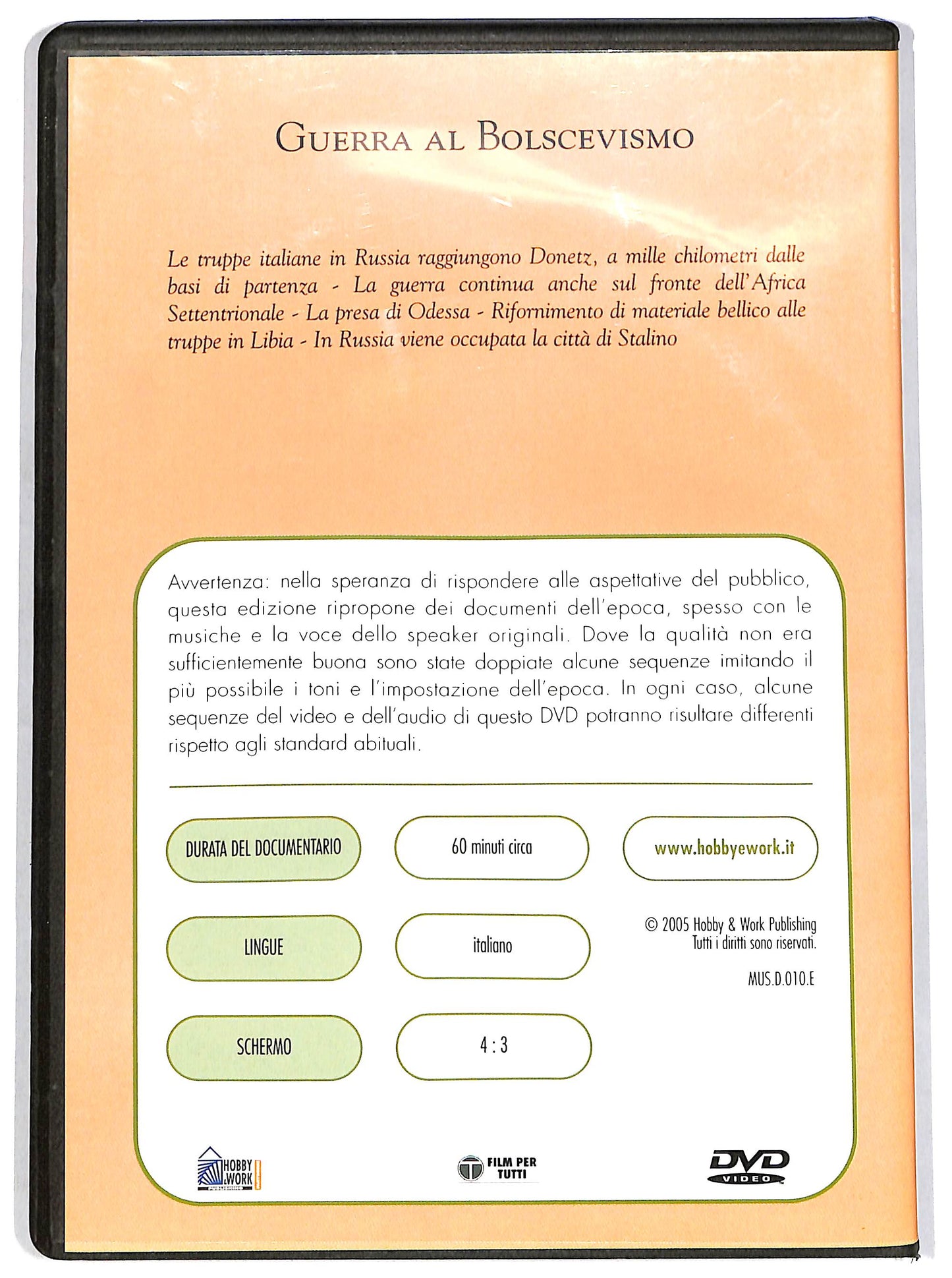 EBOND Mussolini e il fascismo - Guerra al Bolscevismo DVD D658601