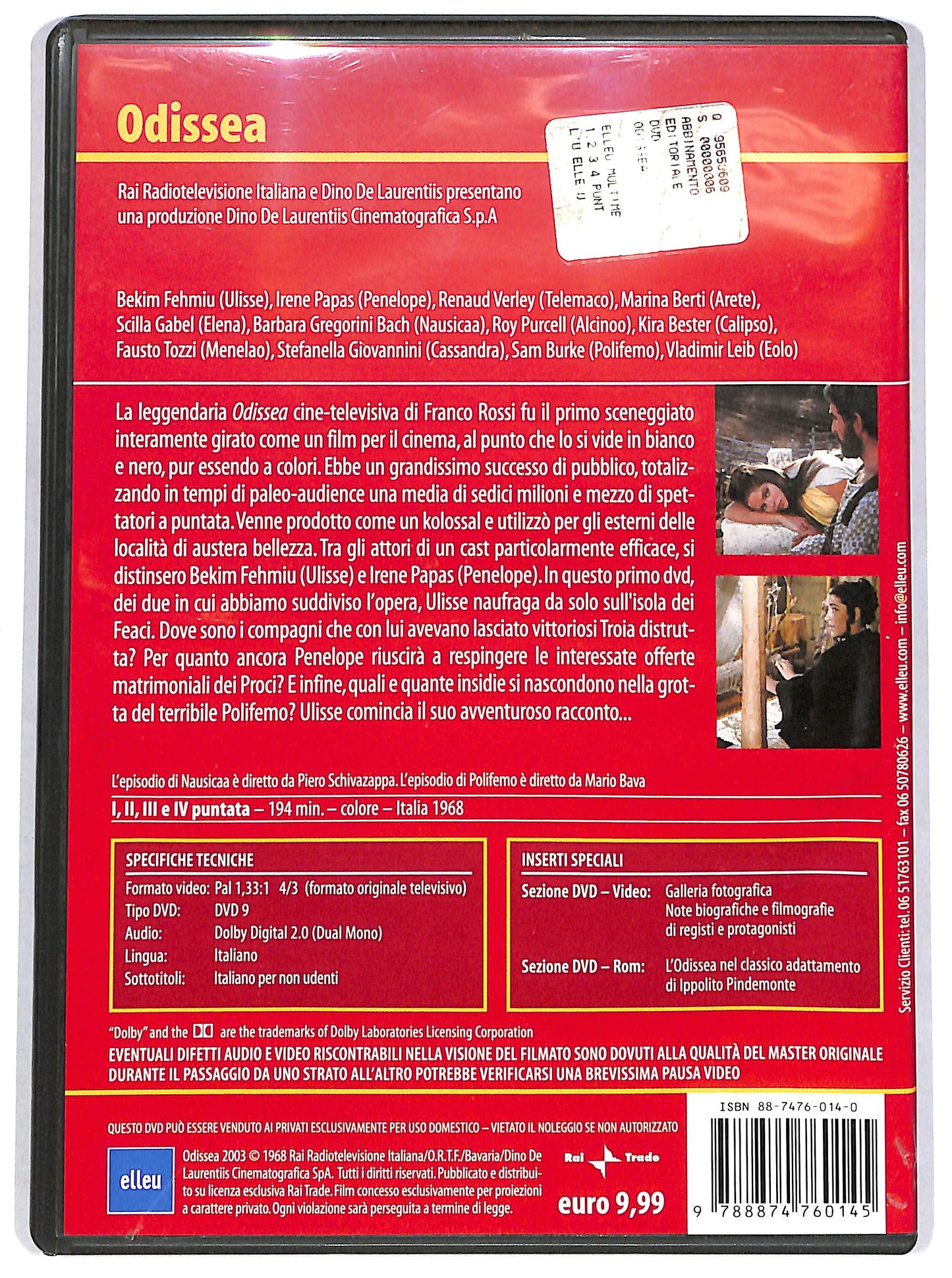 EBOND Odissea 1 Episodi dalli 1 al 4 EDITORIALE DVD D658637