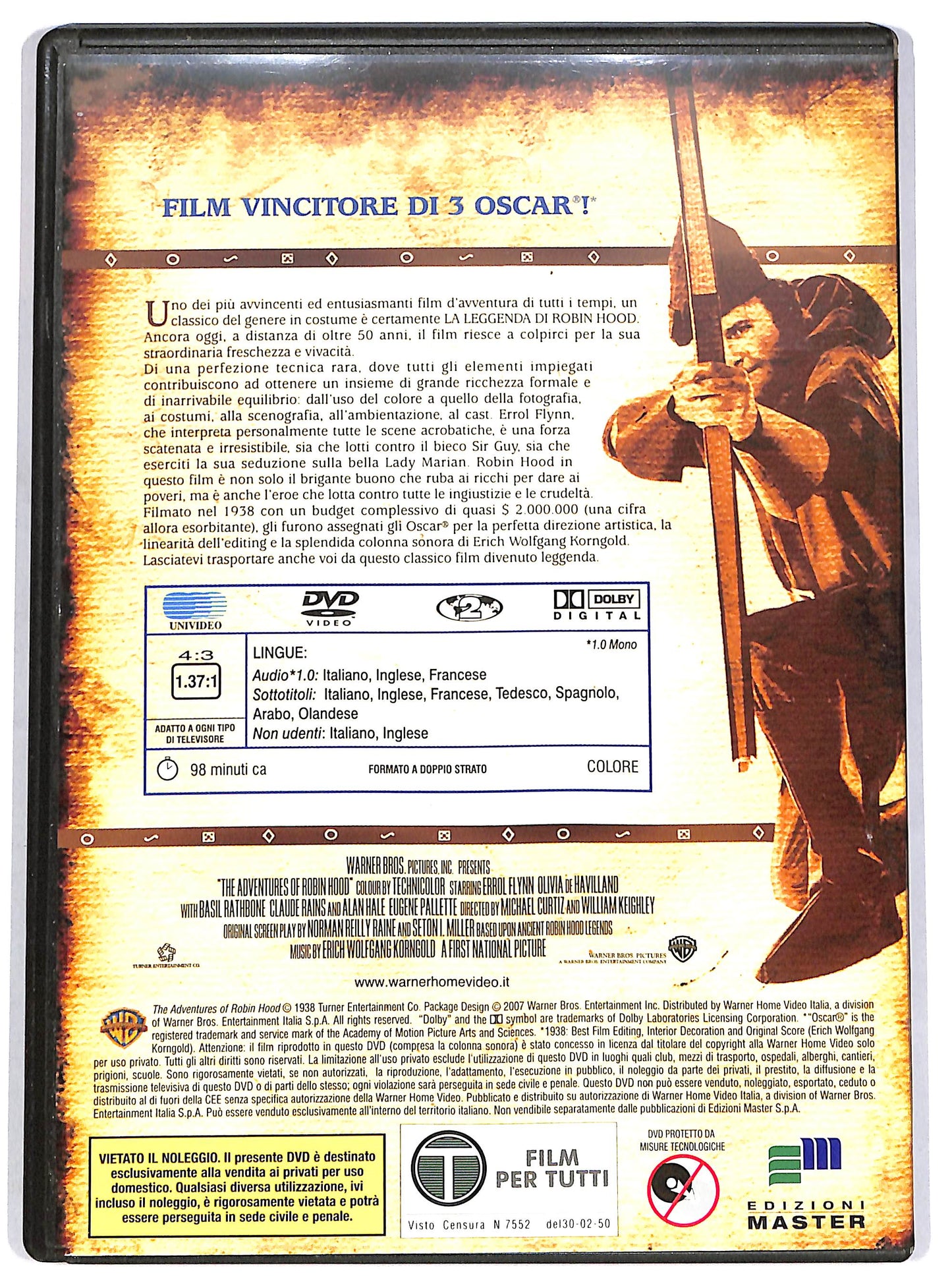 EBOND La leggenda di Robin Hood EDITORIALE DVD D658658