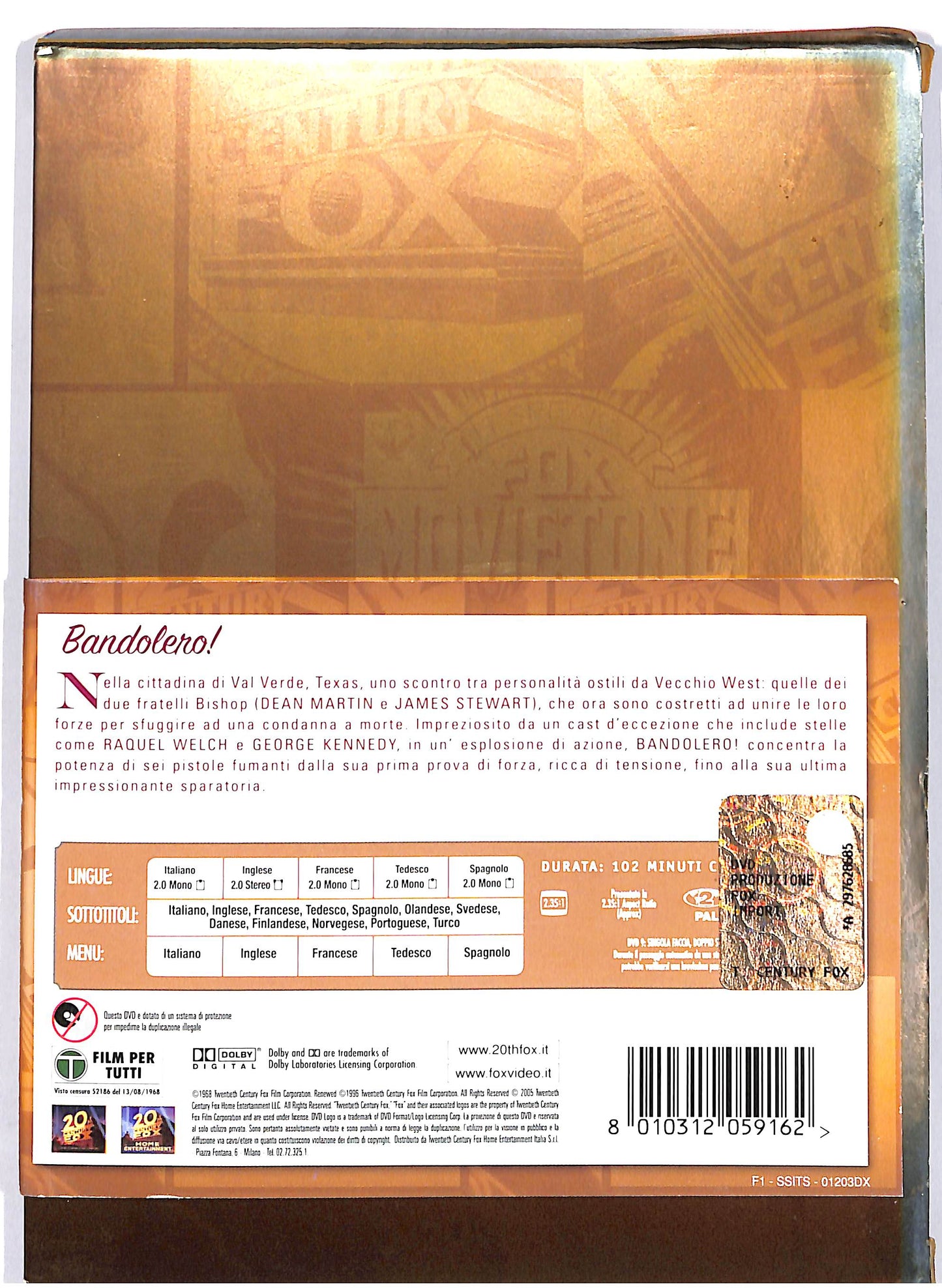 EBOND Bandolero! Titolo originale Bandolero! Slipcase DVD D658734