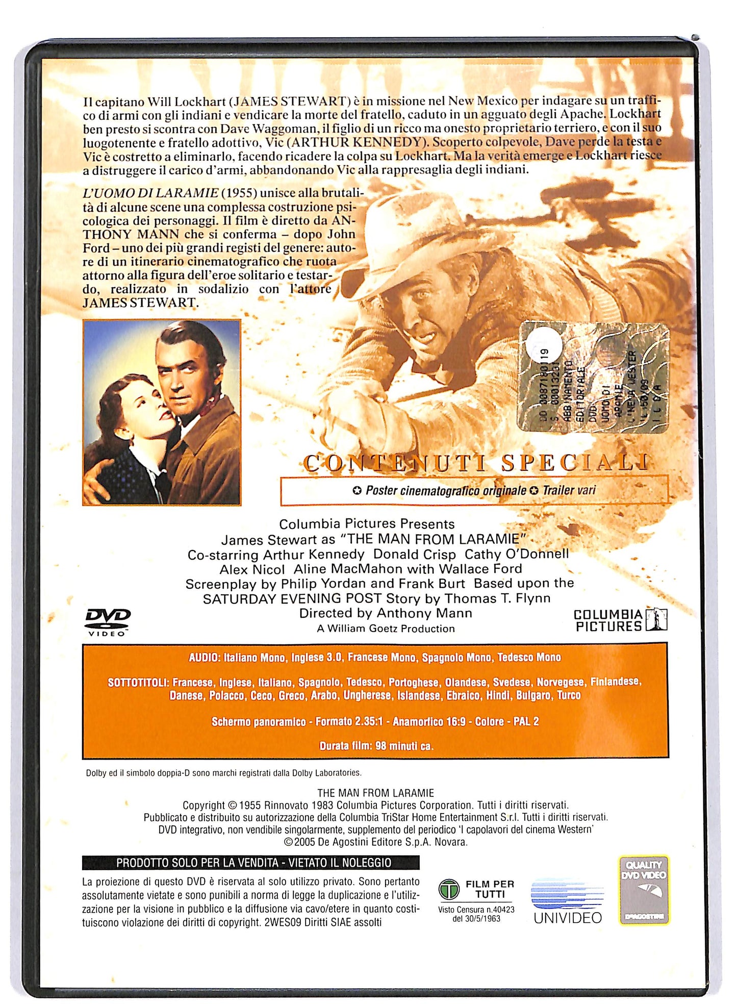 EBOND L'uomo di Laramie EDITORIALE DVD D658739