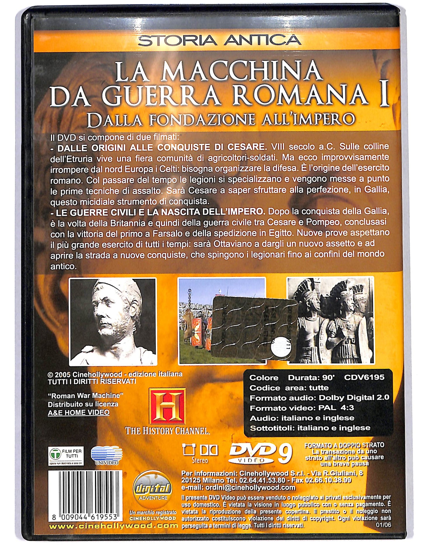 EBOND Dalla fondazione all'impero vol.1 EDITORIALE DVD D659507