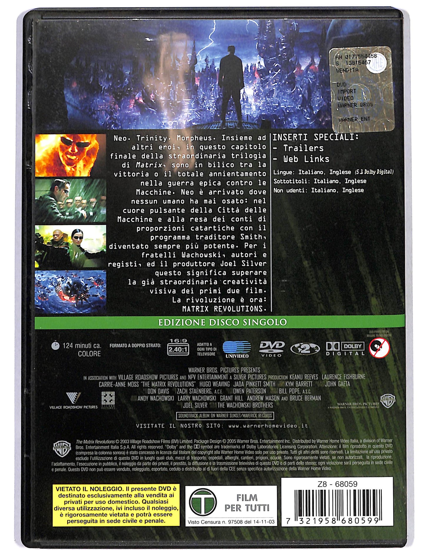 EBOND Matrix revolutions DVD D659630