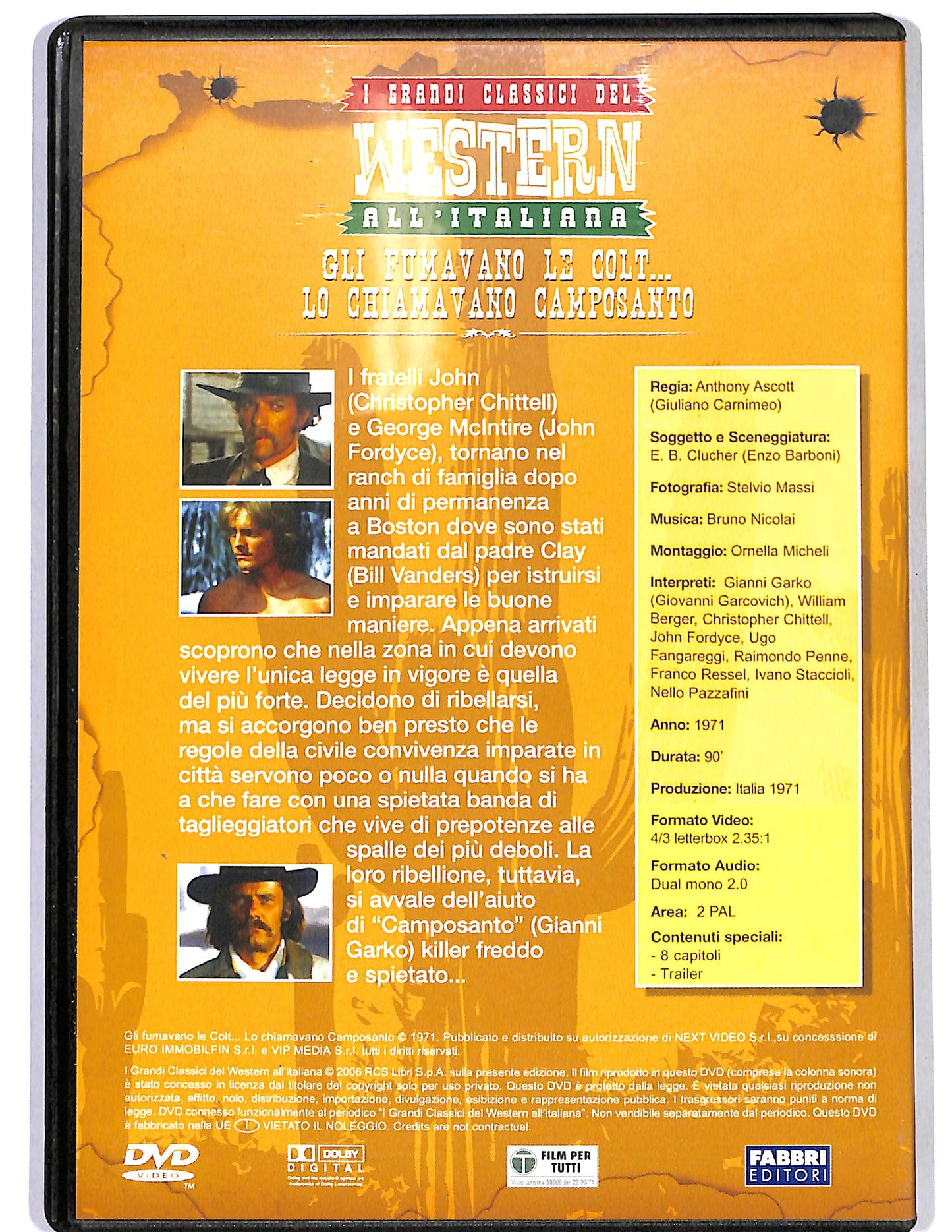 EBOND Gli fumavano le Colt lo chiamavano Camposanto  EDITORIALE DVD D659736