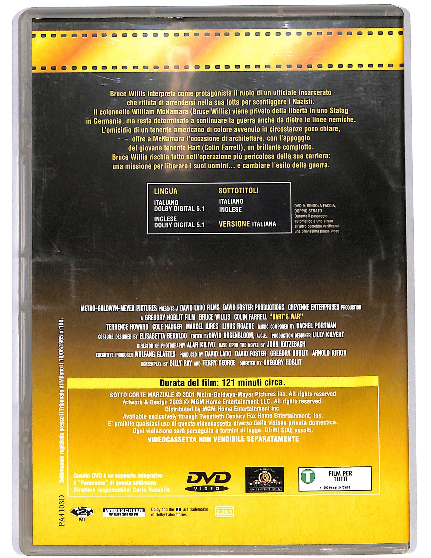 EBOND Sotto corte marziale EDITORIALE DVD D659751
