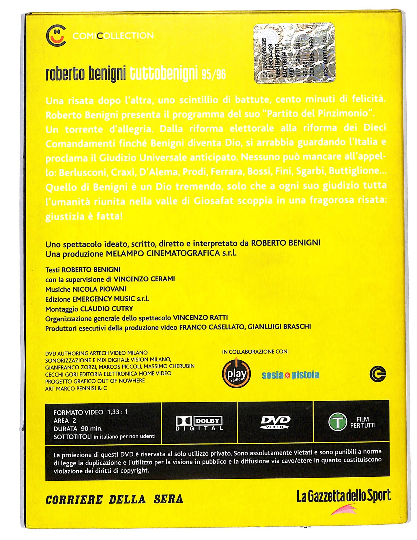 EBOND TUTTO BENIGNI 95/96 VOL.2 EDITORIALE DVD D660024