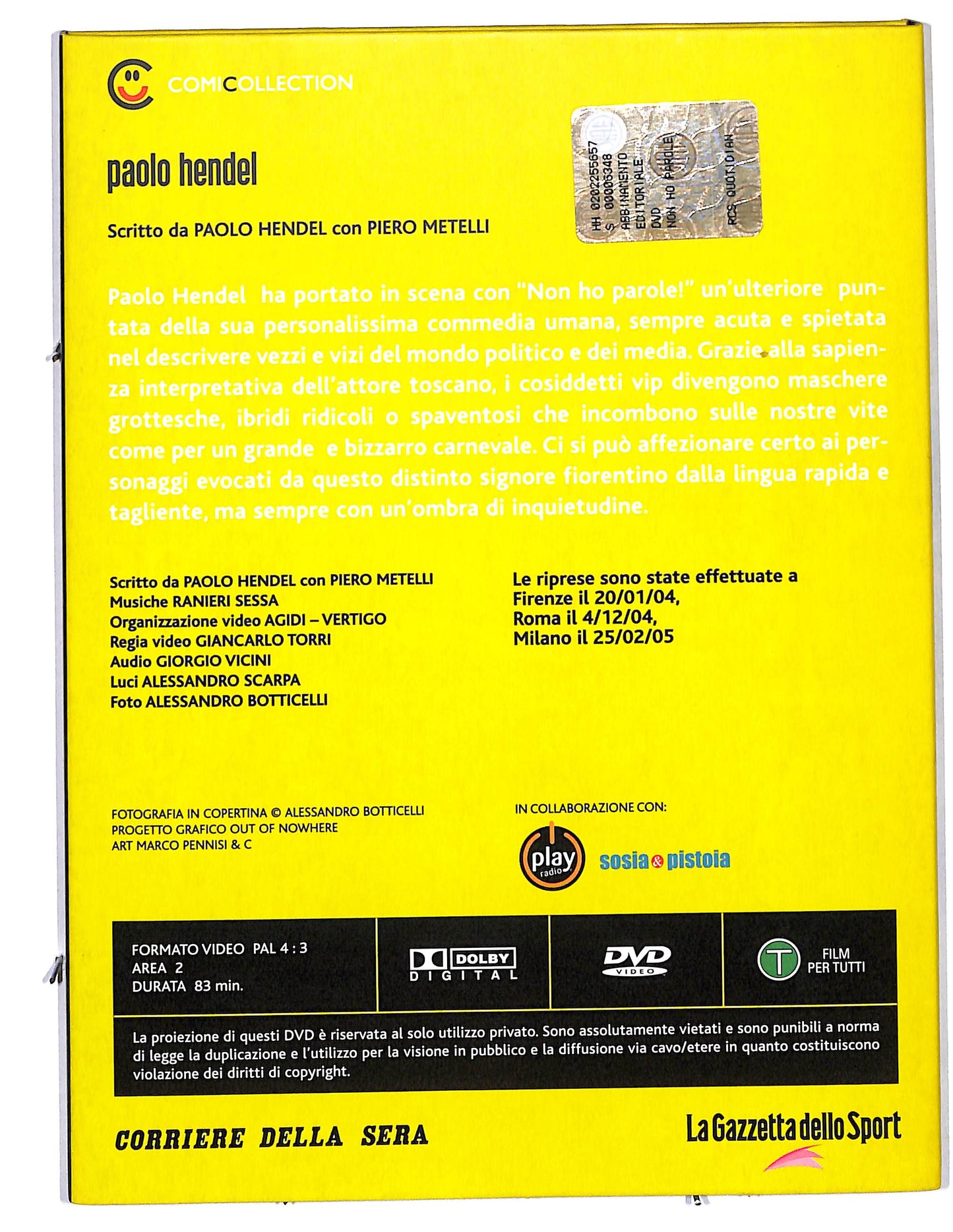 EBOND Comicollection Paolo Hnedel vol.13 EDITORIALE DVD D660035