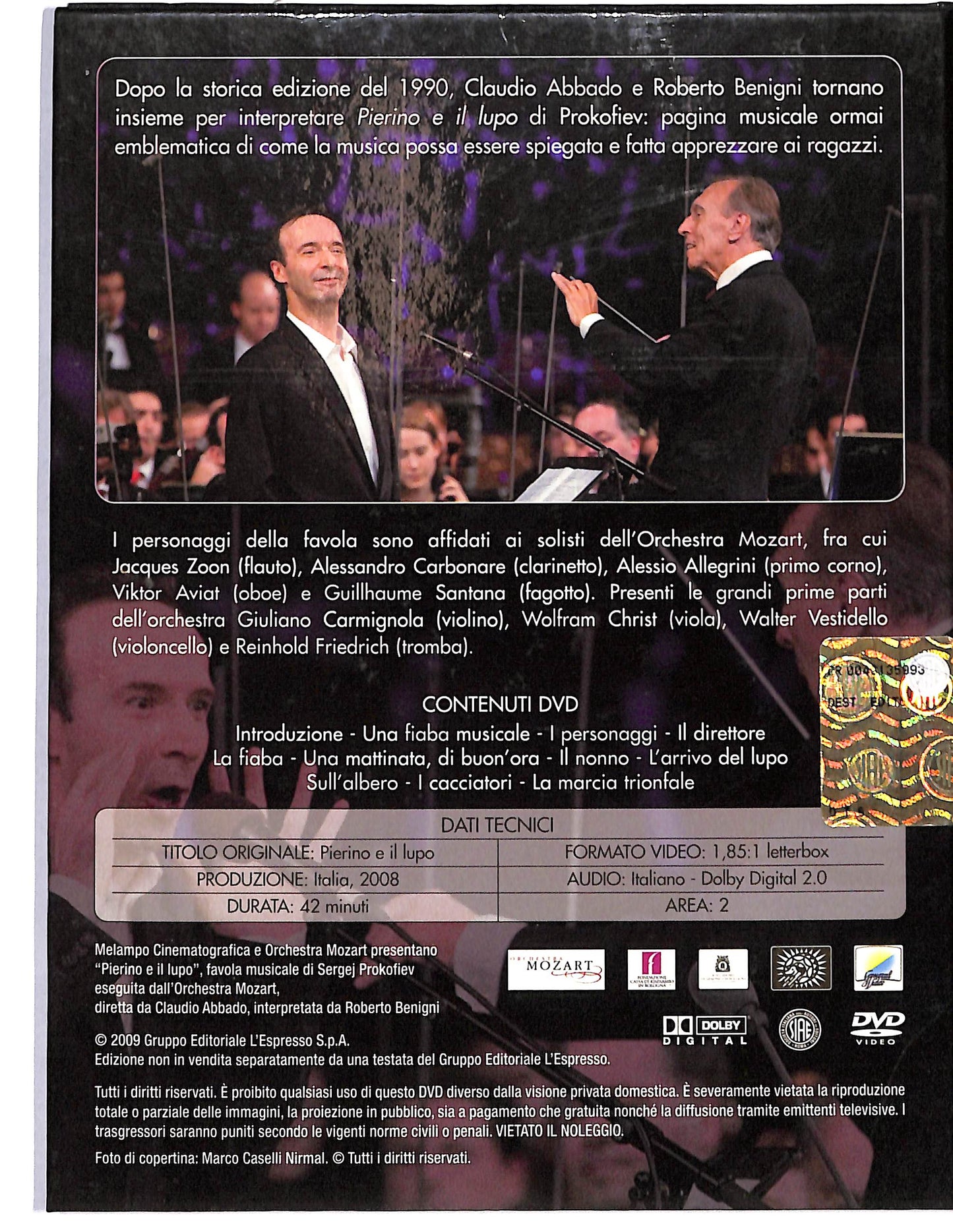 EBOND Pierino e il Lupo EDITORIALE DVD D660059