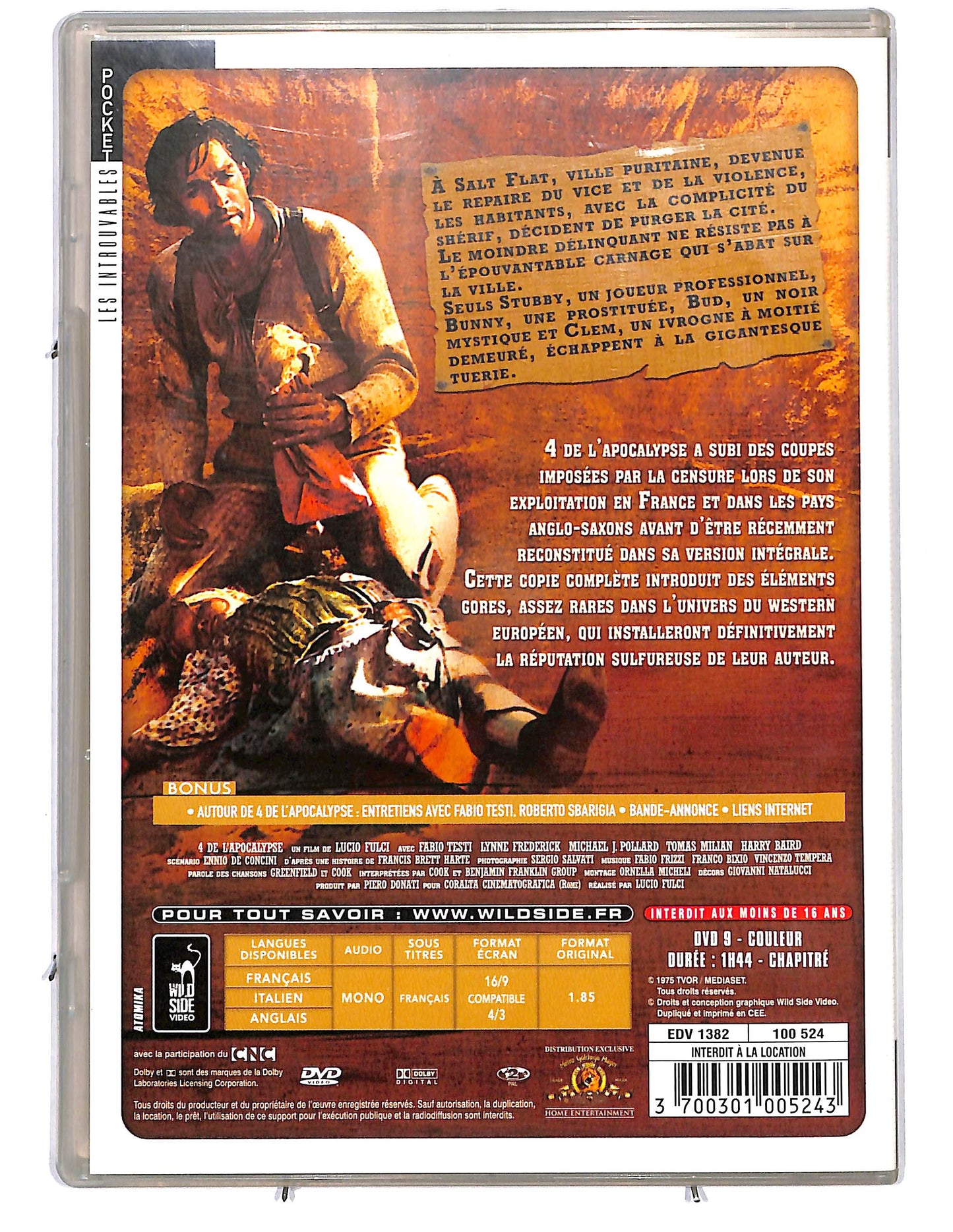 EBOND 4 de l'apocalypse slimcase  DVD D660123
