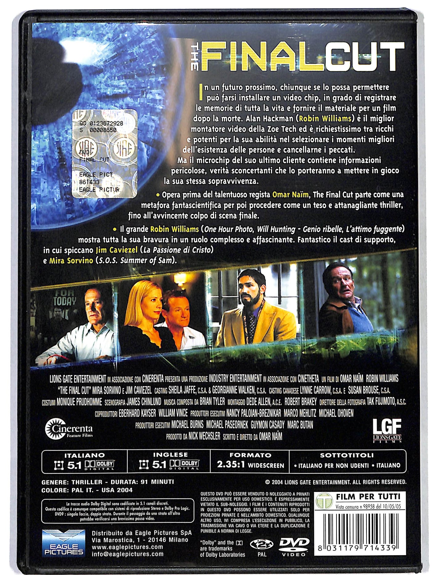 EBOND The Final Cut NOLEGGIO DVD D660241