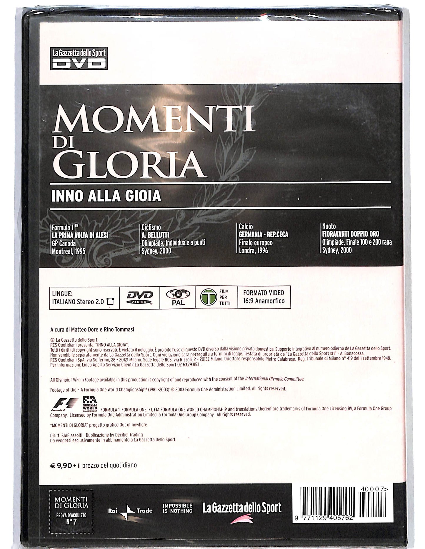 EBOND Momenti di gloria Inno alla gioia Vol 7 EDITORIALE DVD D660423
