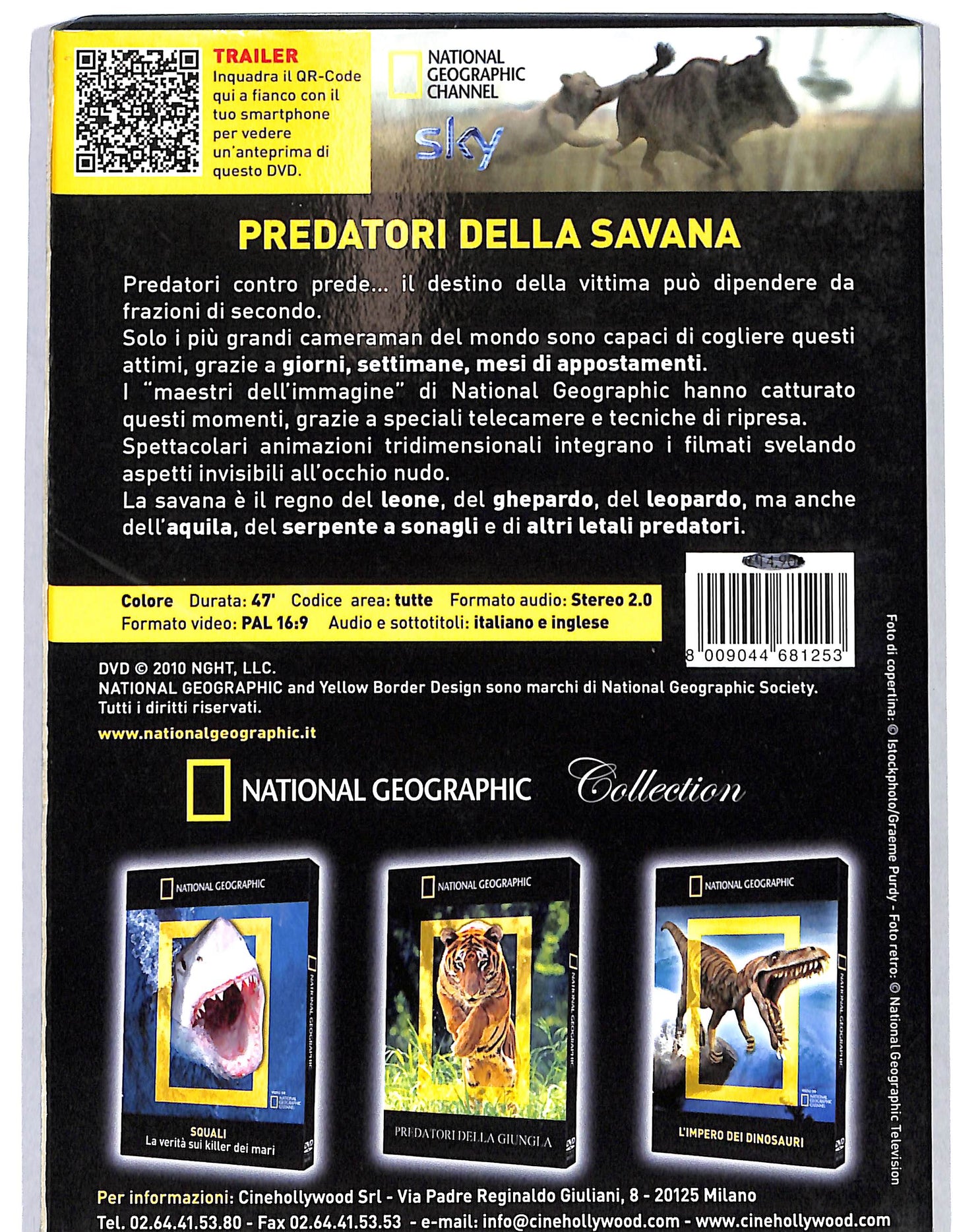 EBOND Predatori della Savana National Geographic slipcase DVD D660547