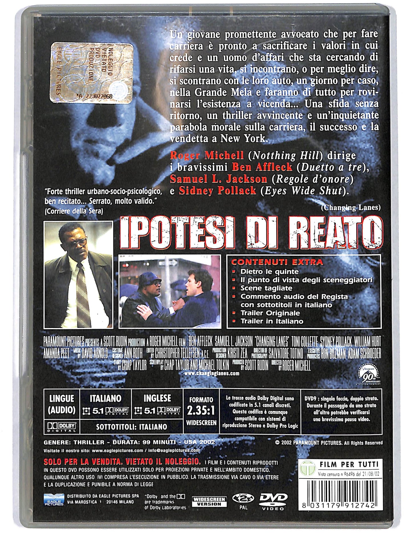 EBOND Ipotesi di reato DVD D660609