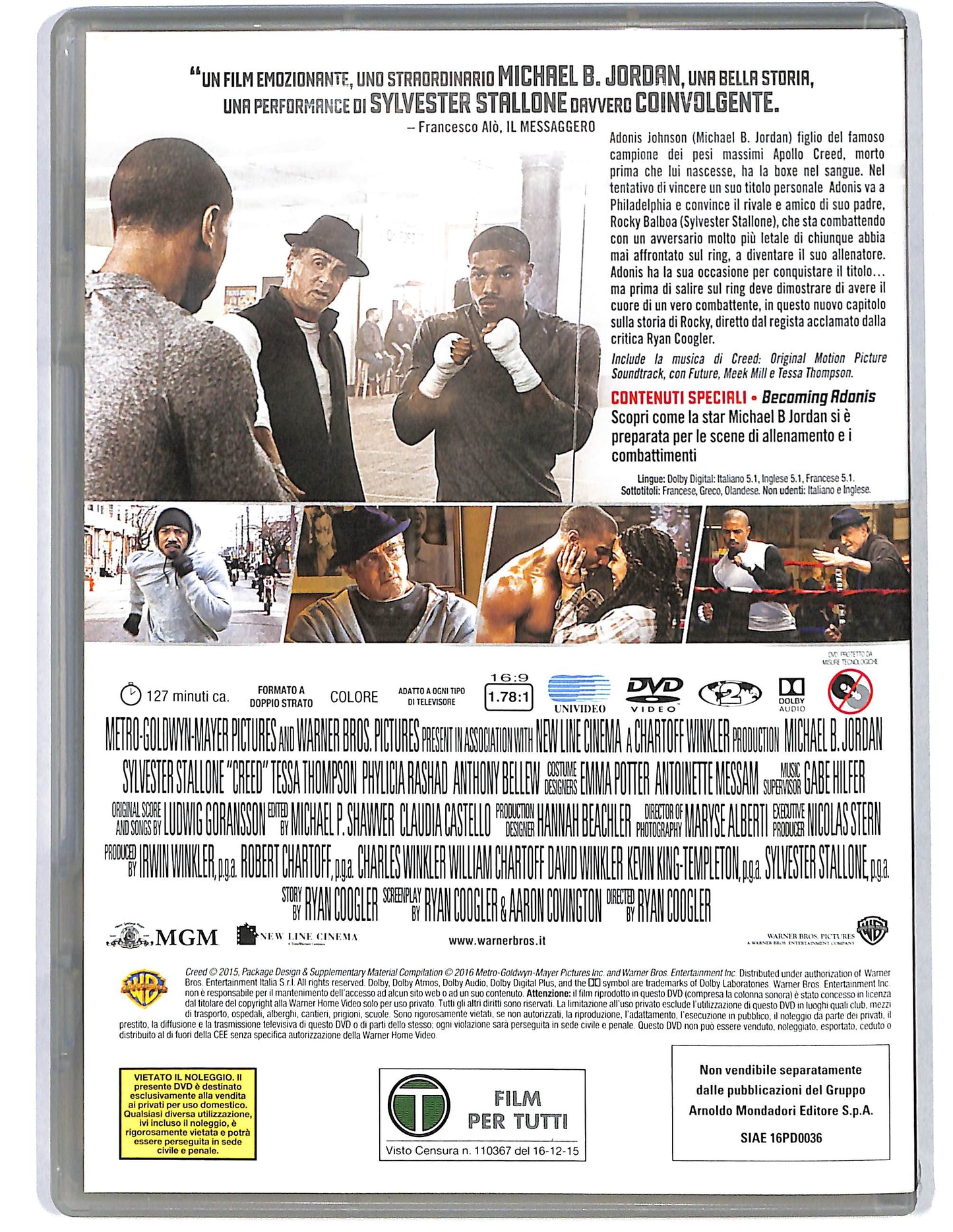 EBOND Creed Nato per combattere EDITORIALE DVD D660647