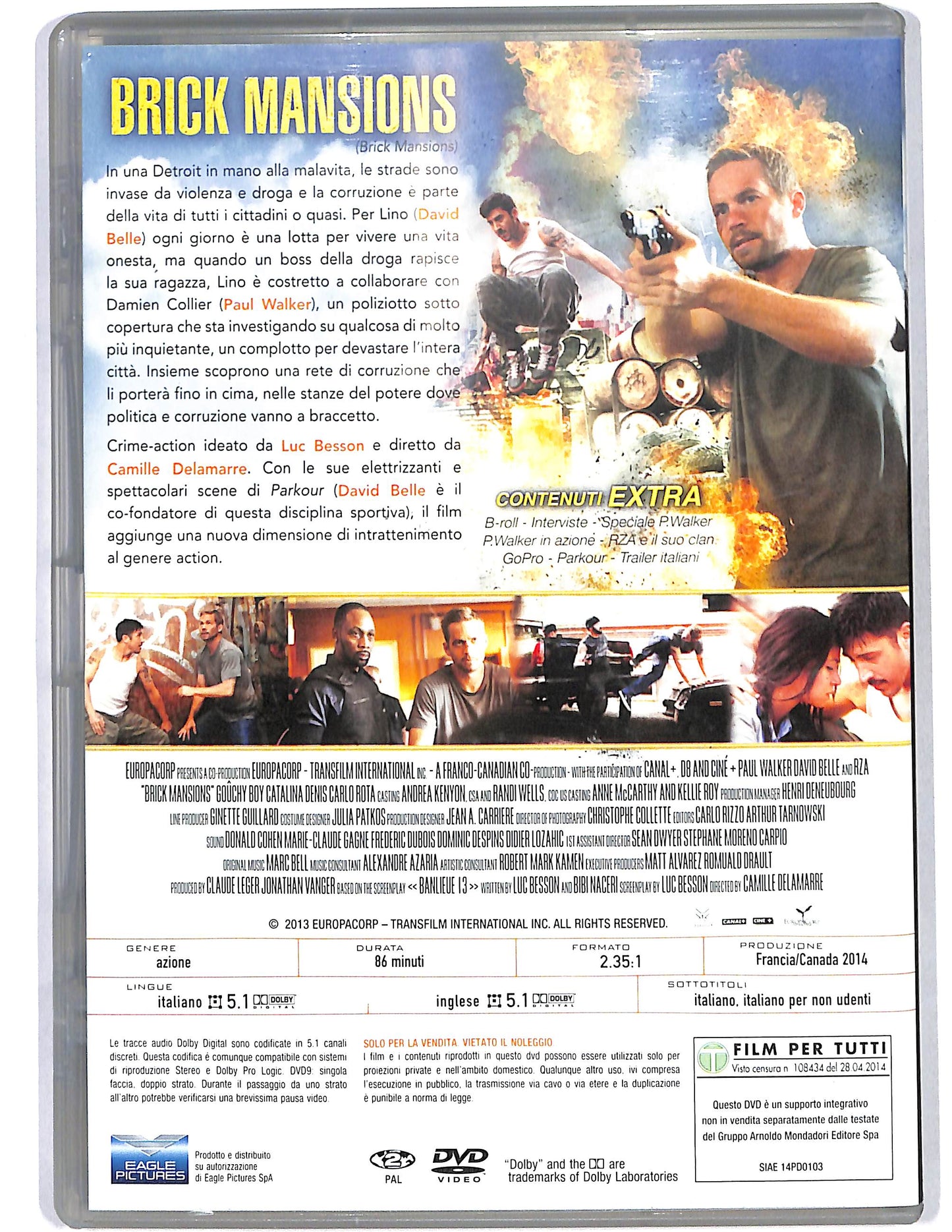 EBOND Brick Mansions EDITORIALE DVD D660757