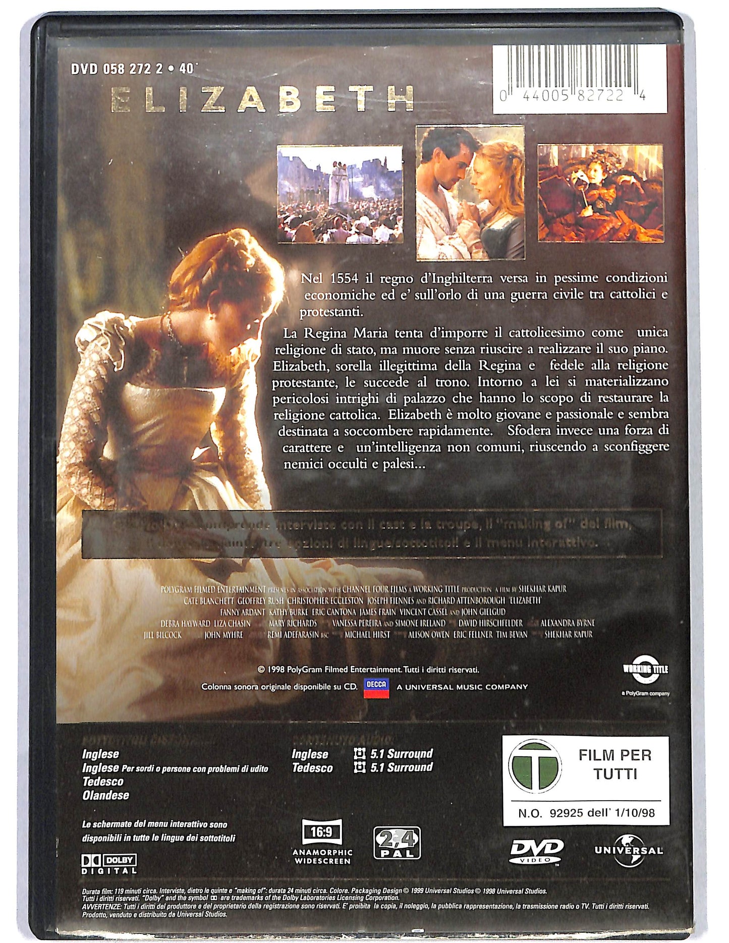 EBOND Elizabeth DVD D660829