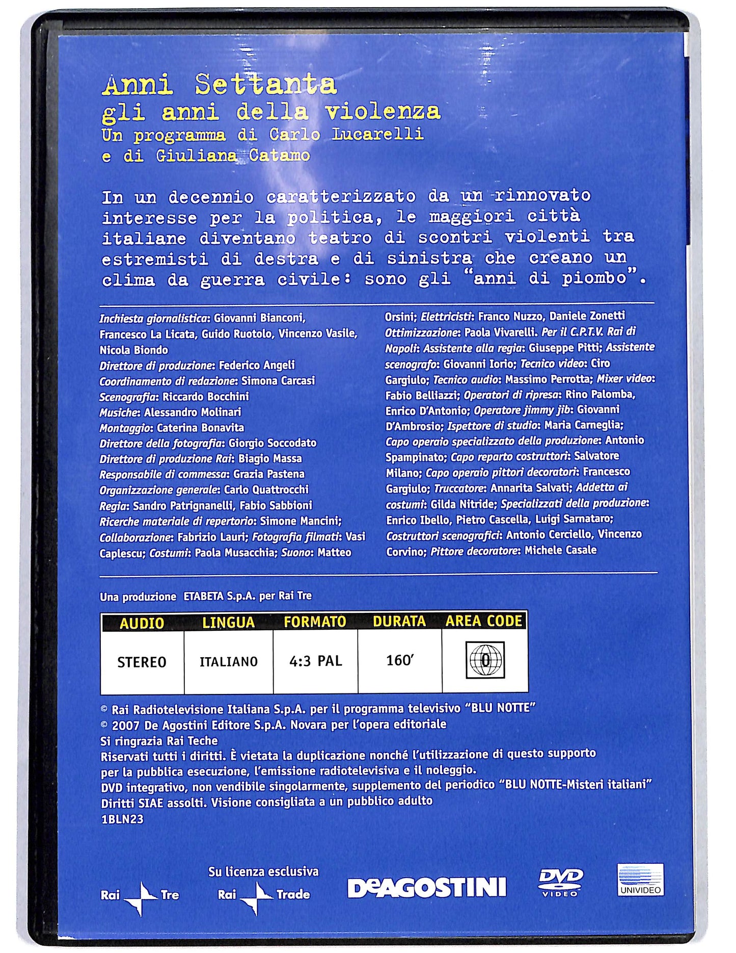 EBOND Anni Settanta Gli anni della violenza vol.23 EDITORIALE DVD D660915