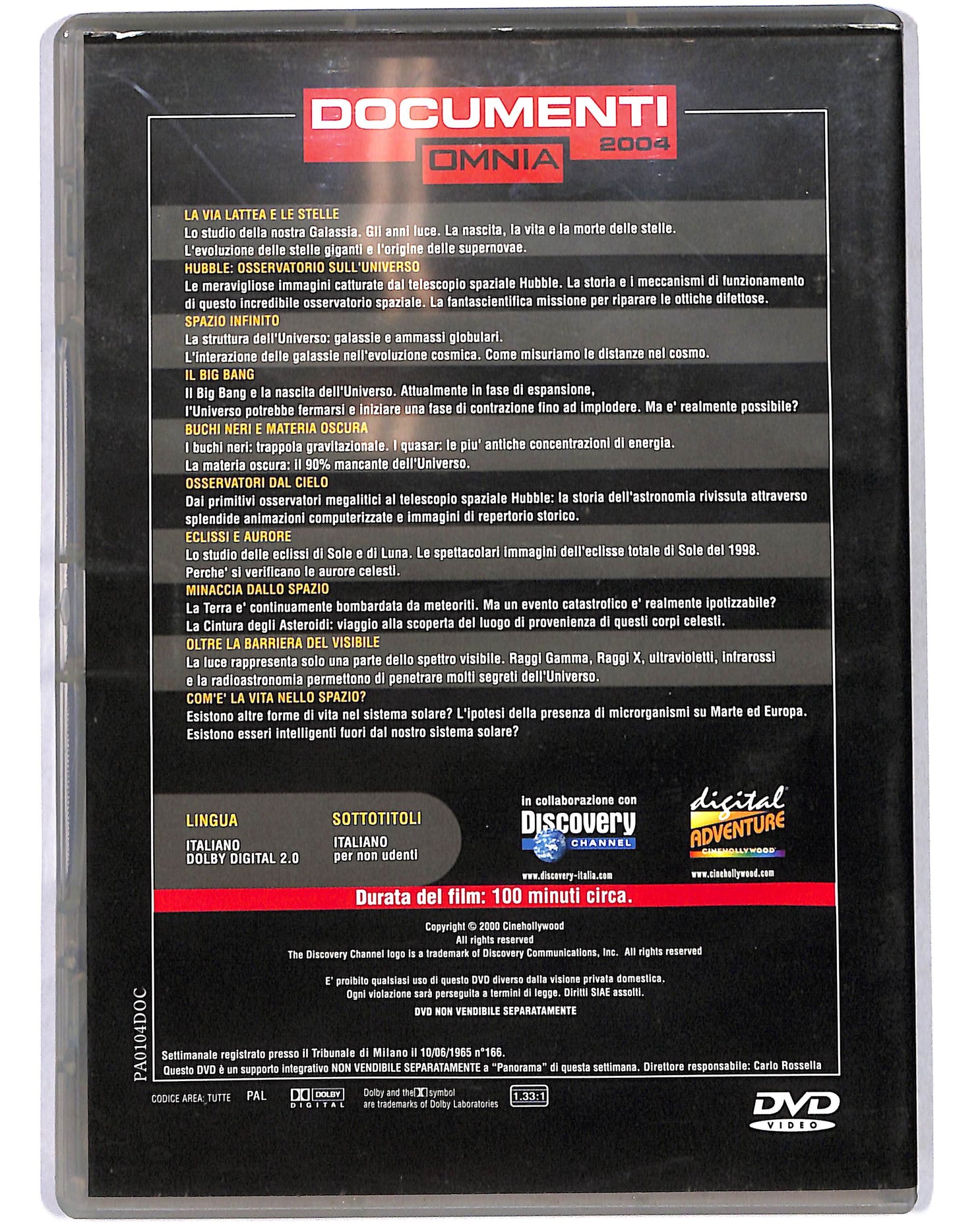 EBOND Dal Big bang ai buchi neri vol.1 EDITORIALE DVD D660949