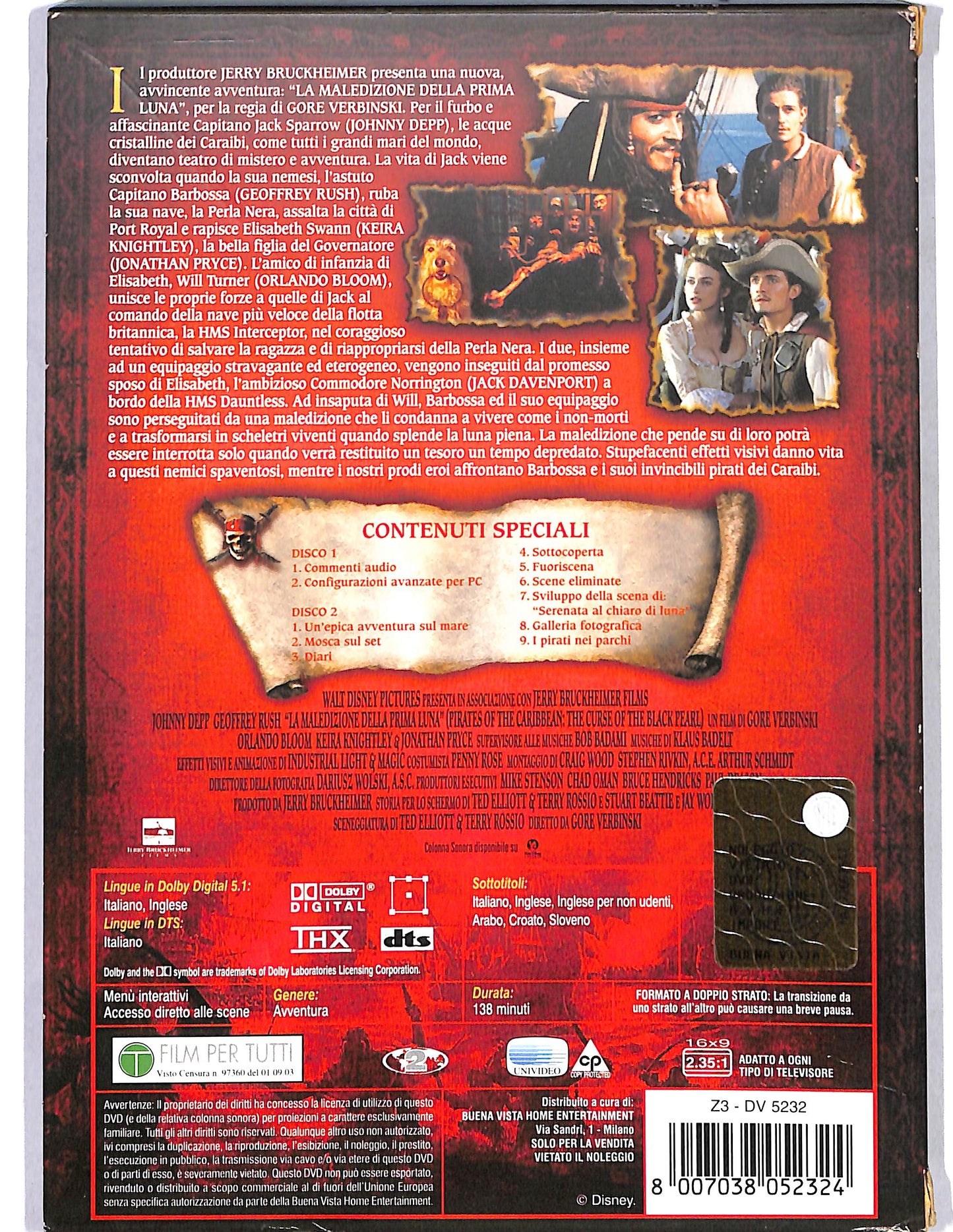 EBOND Pirati dei Caraibi La maledizione della prima luna slipcase DVD D660962