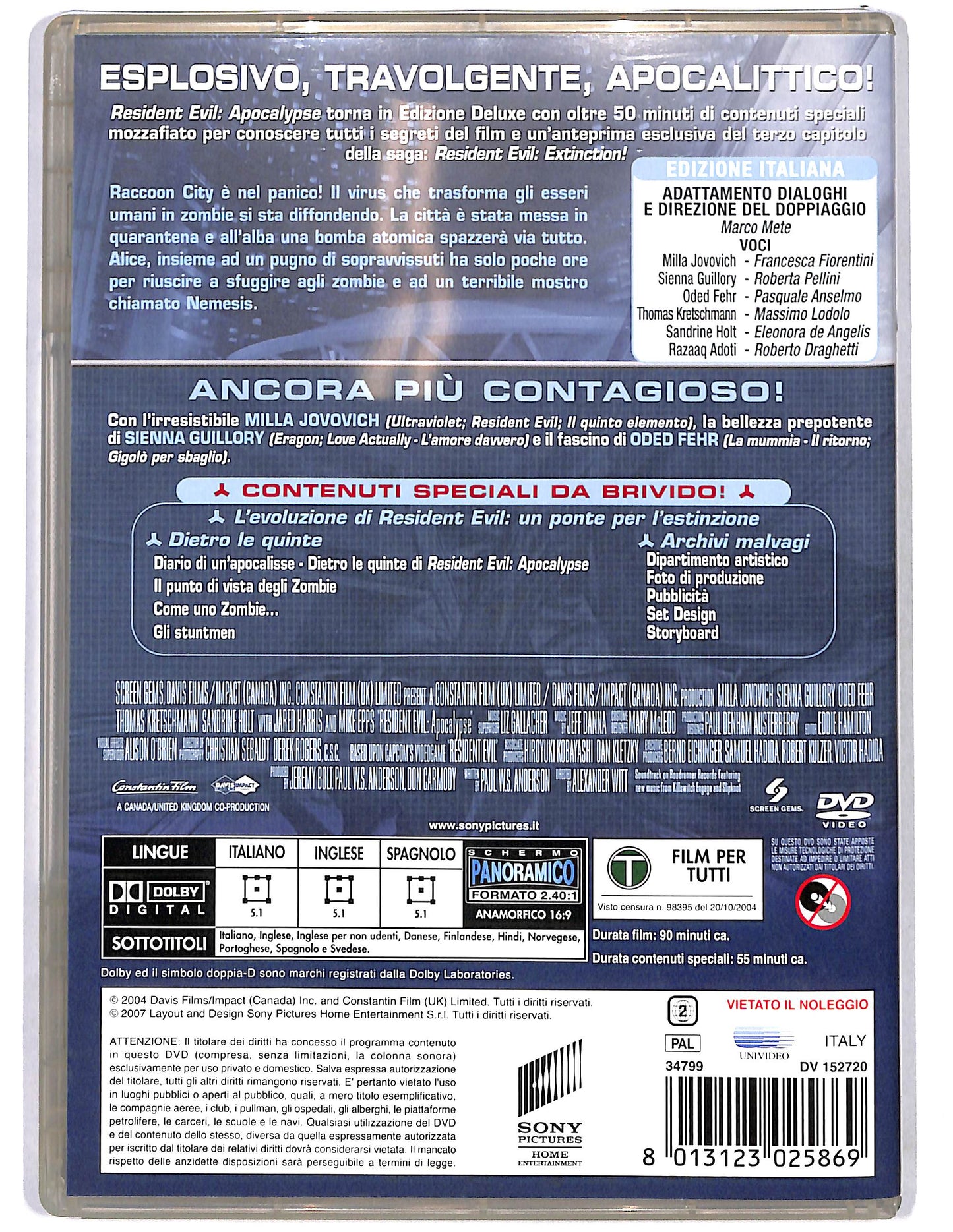 EBOND Resident Evil: Apocalypse Deluxe Edition DVD D661058