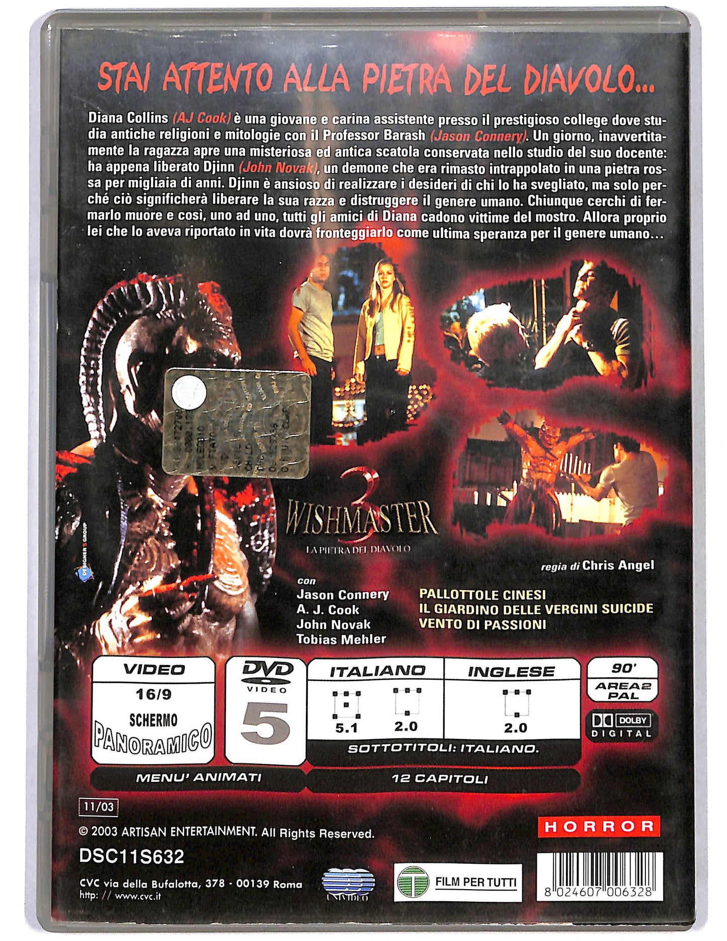 EBOND Wishmaster 3 - La pietra del diavolo DVD D661129