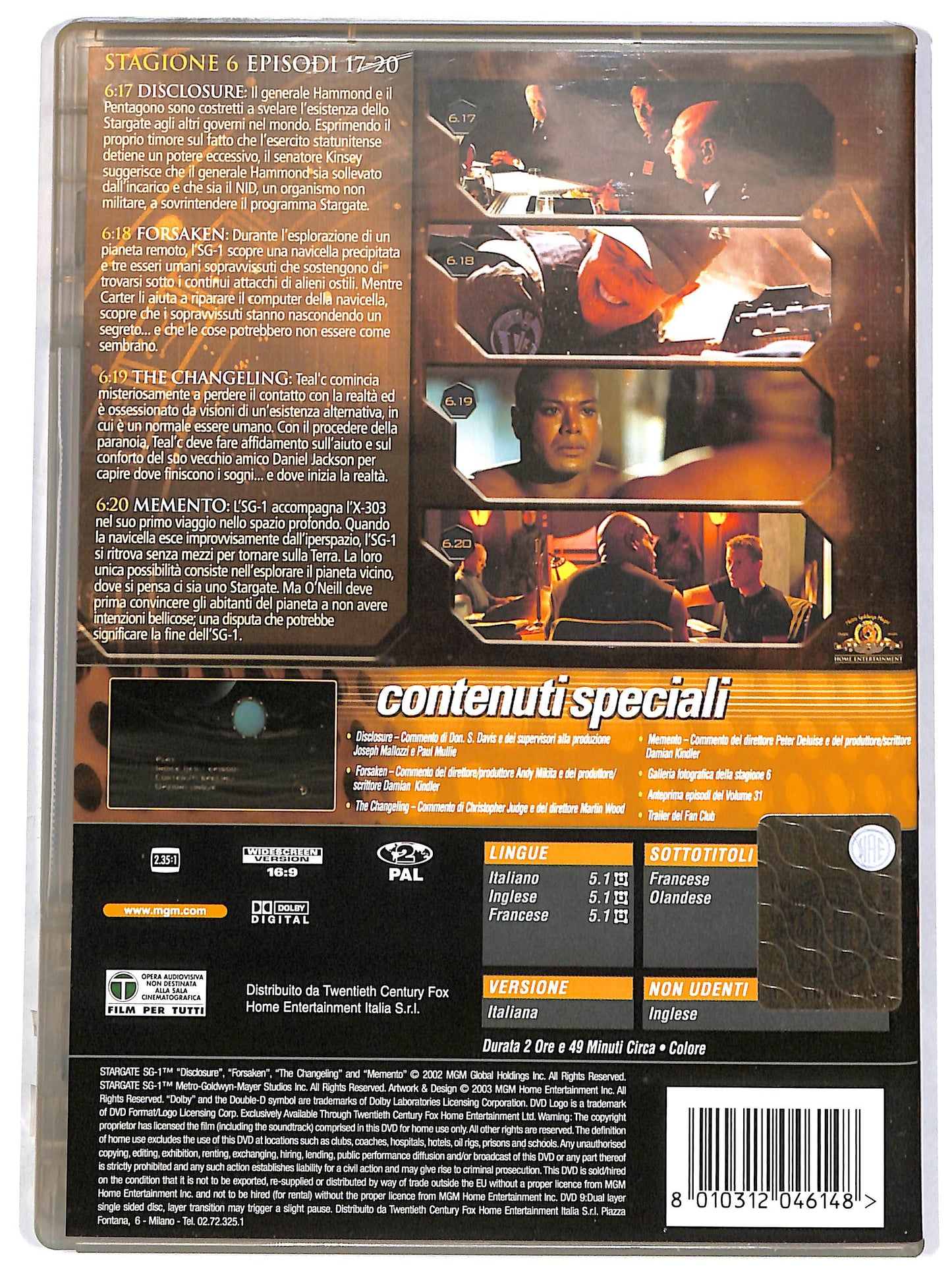 EBOND Stargate SG1 Stagione 6 Vol. 30 DVD D661208