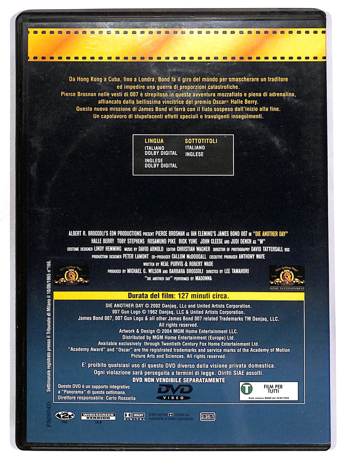 EBOND 007 - La morte puo attendere EDITORIALE DVD D661436