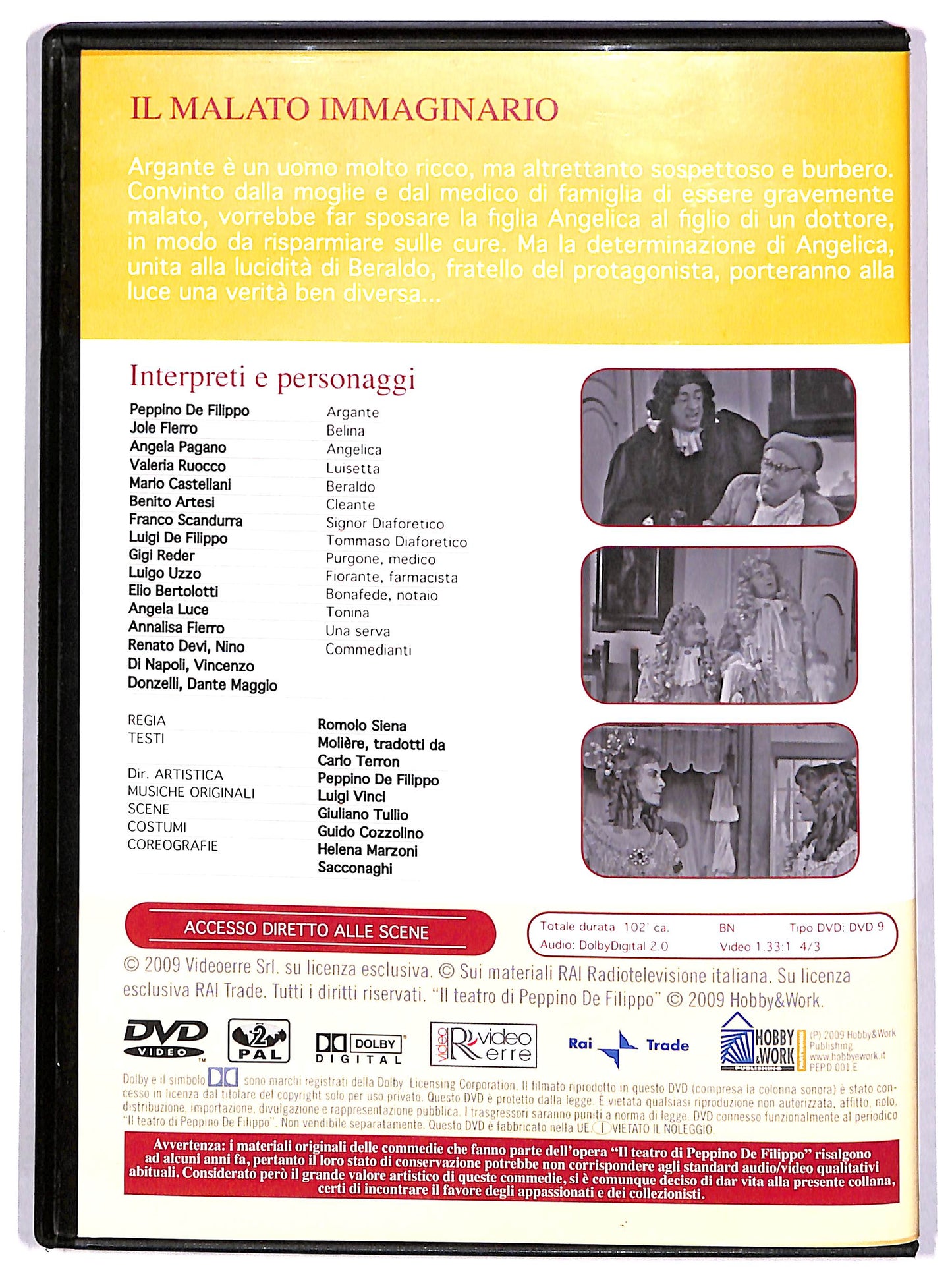 EBOND Il malato immaginario EDITORIALE DVD D661750