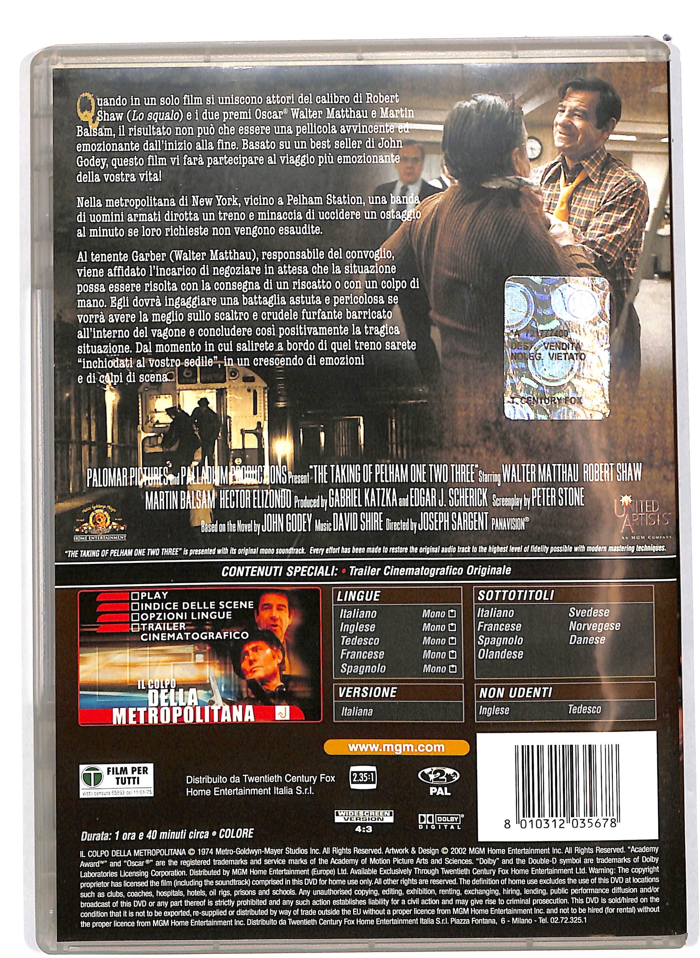 EBOND Il colpo della metropolitana DVD D661908