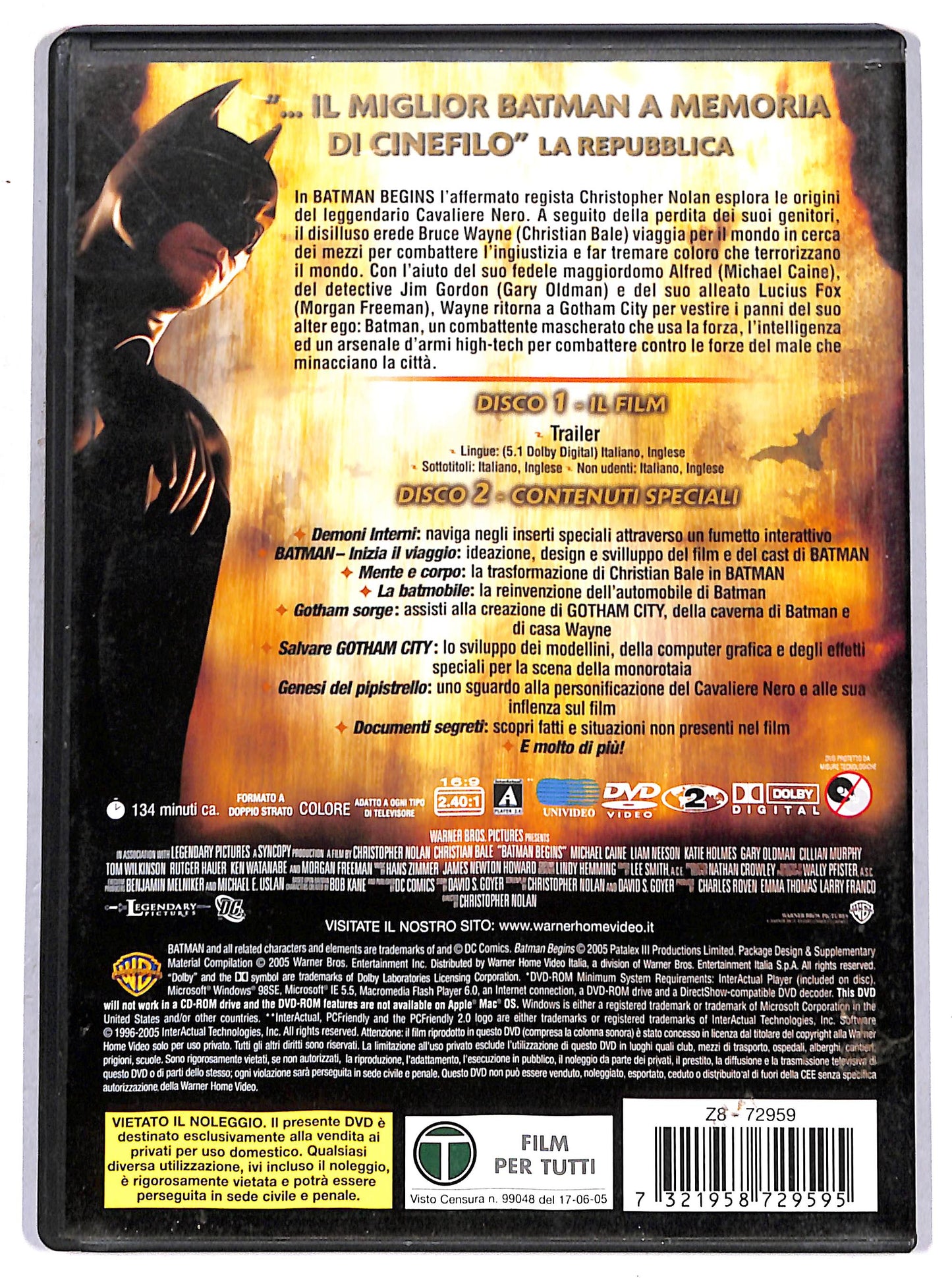 EBOND batman begins DVD D662030