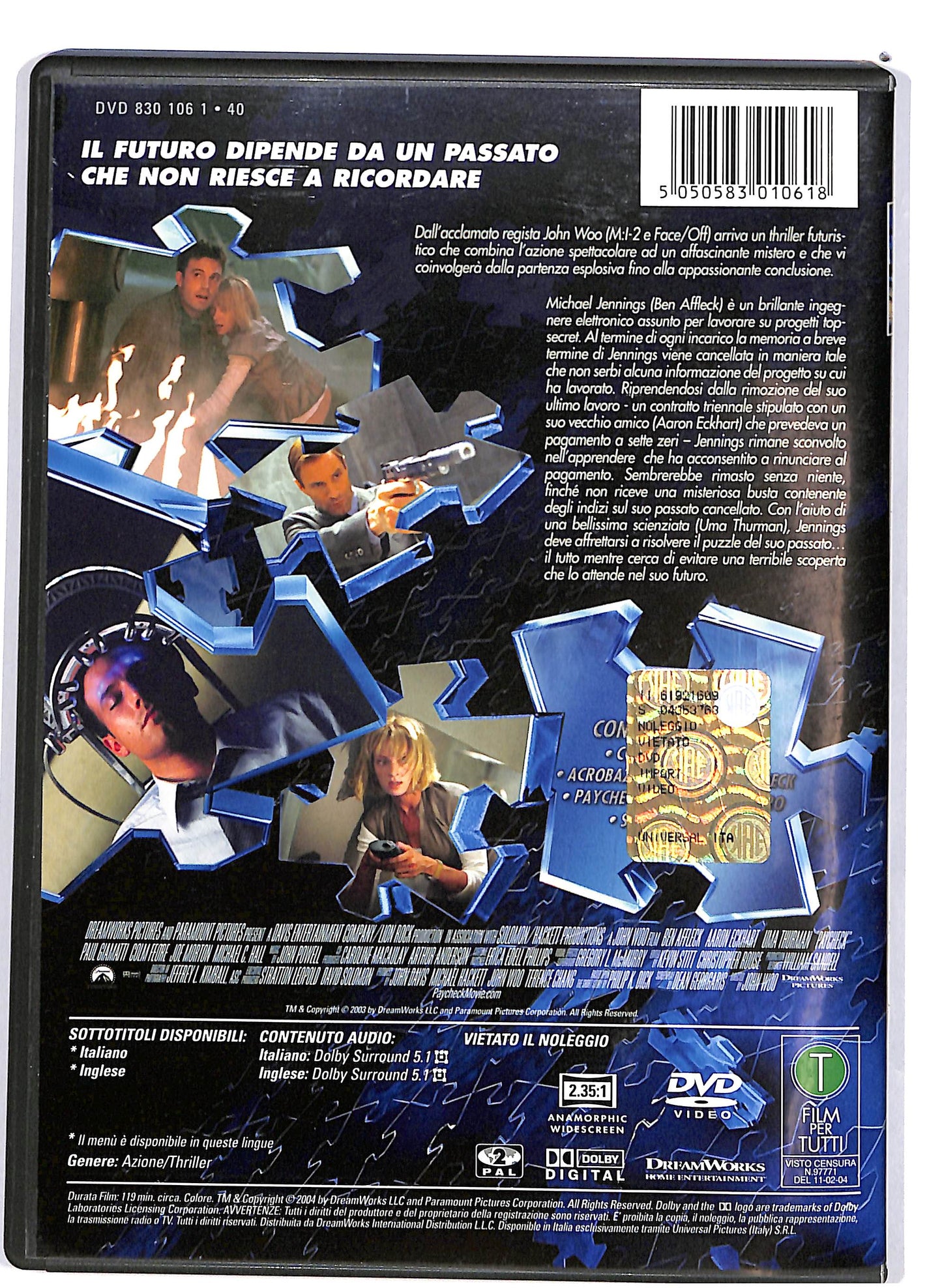 EBOND Paycheck DVD D662218