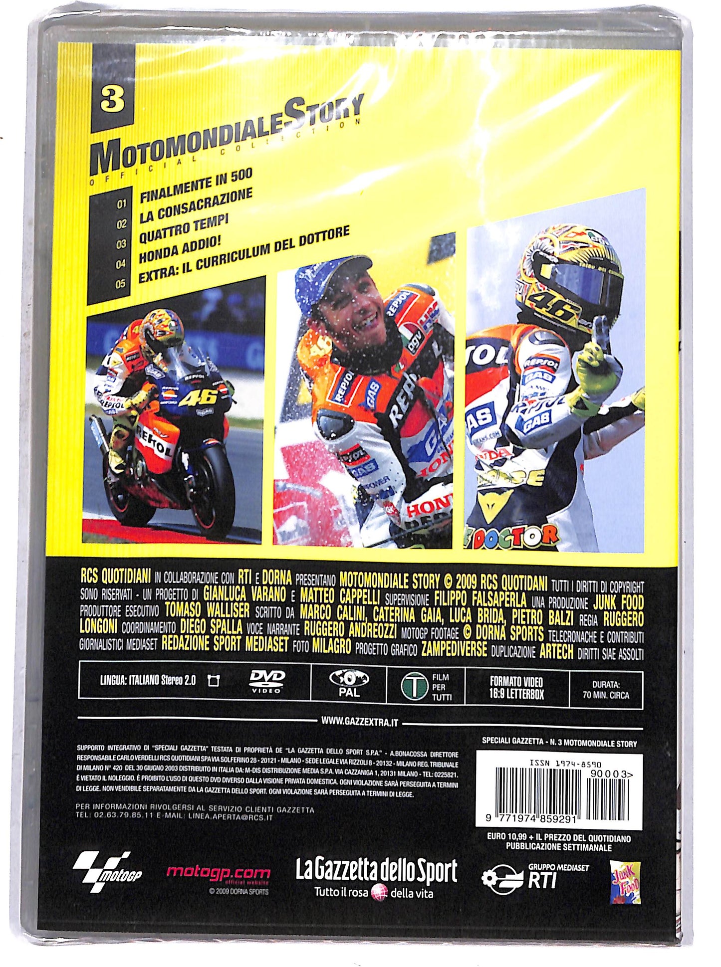EBOND valentino e honda vol 3 EDITORIALE DVD D662313