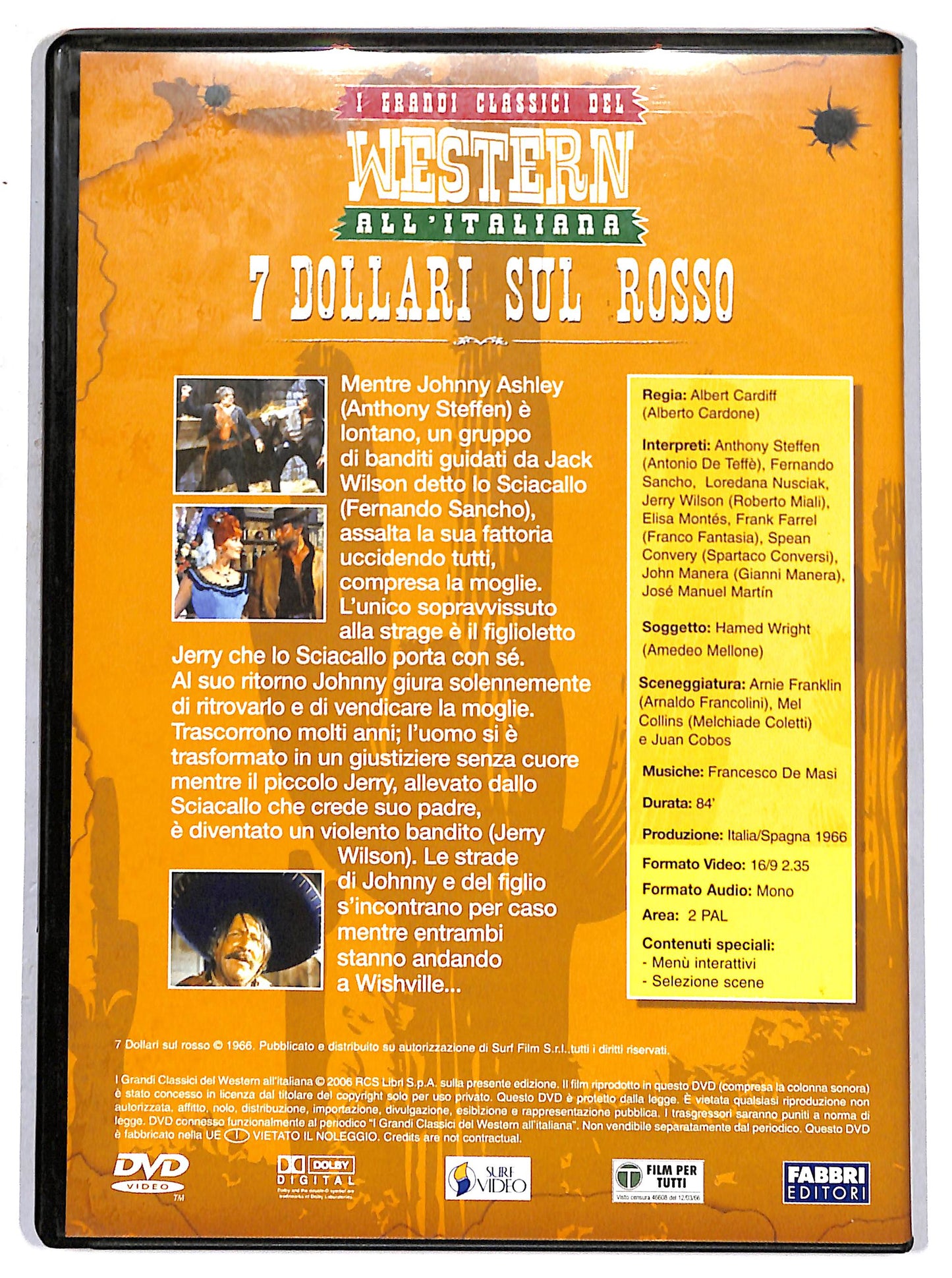EBOND 7 dollari sul rosso  EDITORIALE DVD D662549