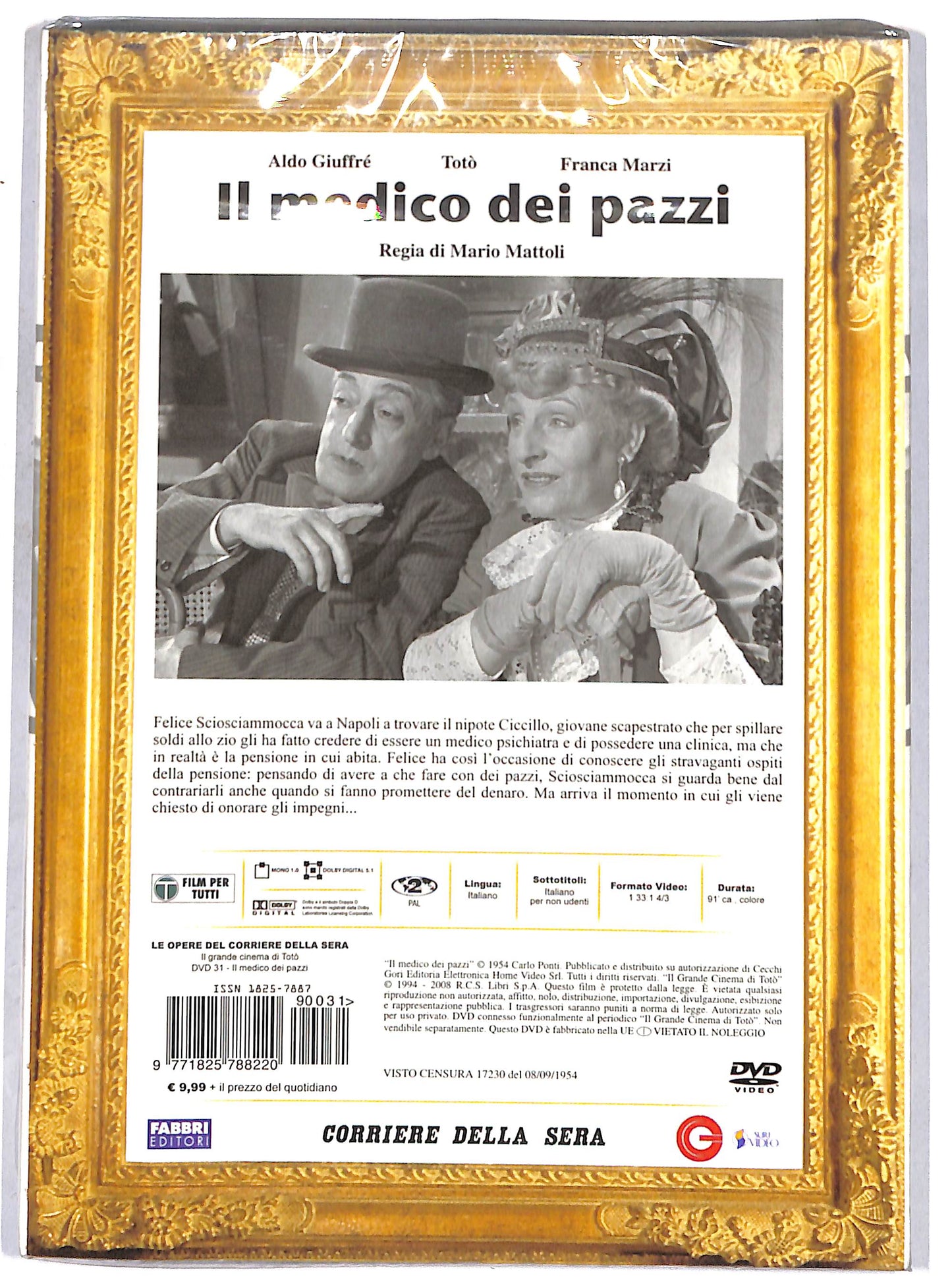 EBOND Il medico dei pazzi vol 31 EDITORIALE DVD D662647
