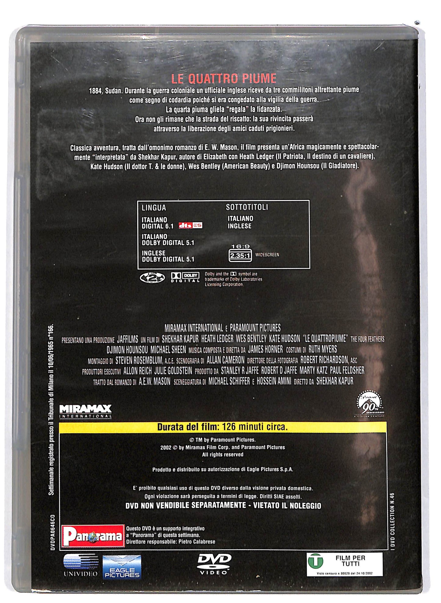 EBOND Le quattro piume EDITORIALE DVD D662701
