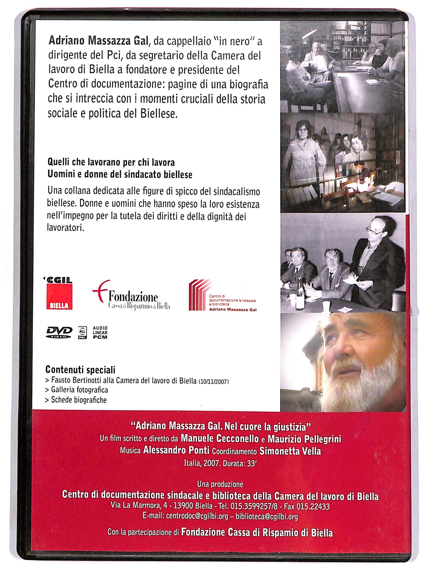 EBOND Adriano Massazza Gal - Nel cuore la giustizia EDITORIALE DVD D662950