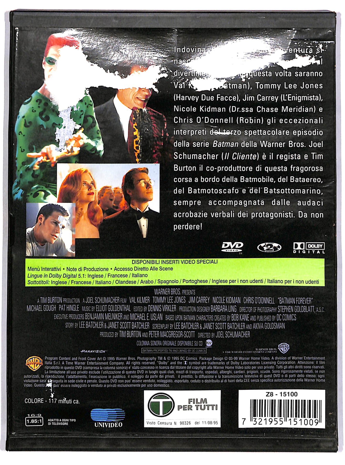 EBOND Batman Forever SNAPPER DVD D663243