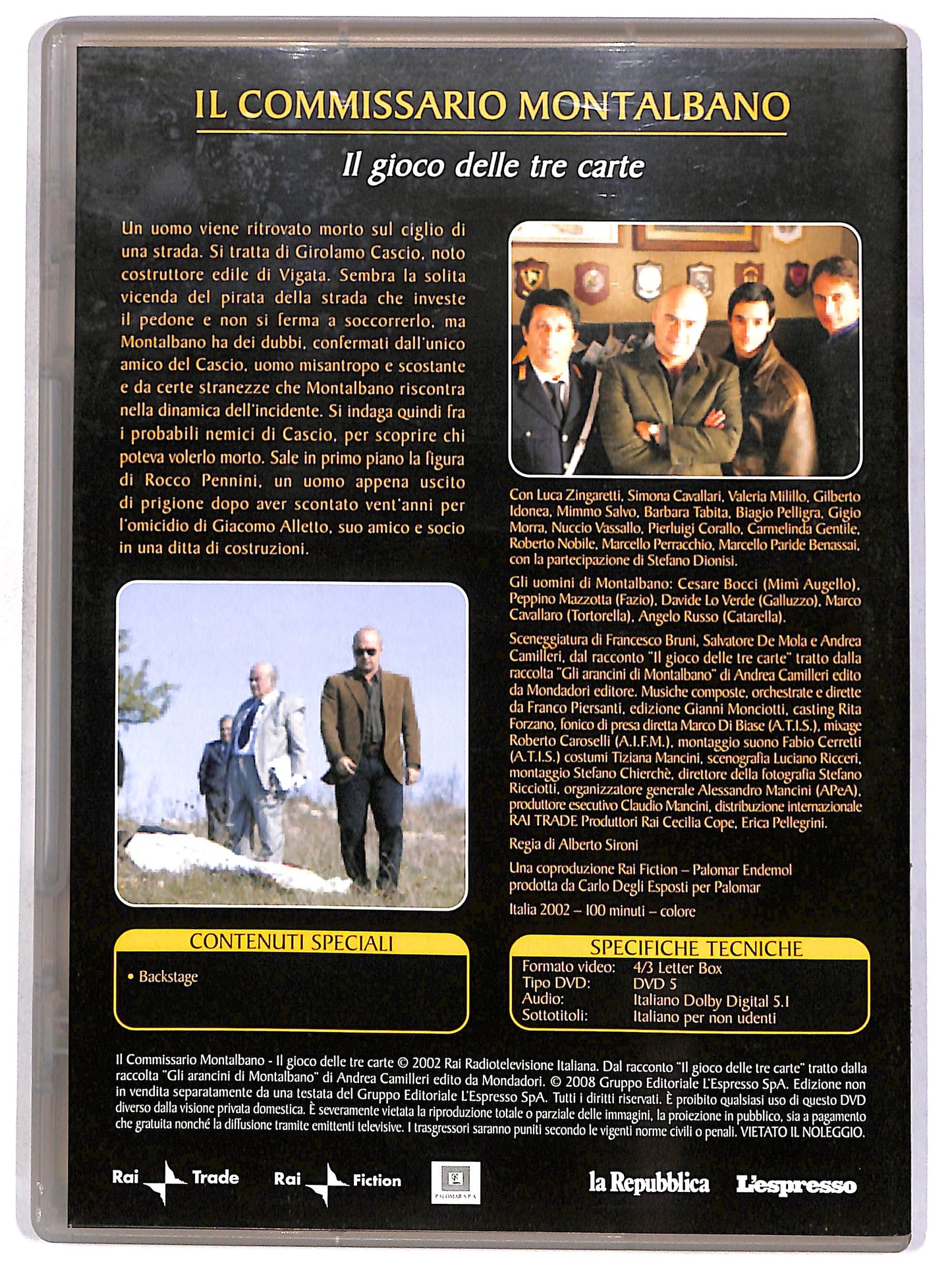 EBOND Commissario Montalbano 14 - Il gioco delle tre carte EDITORIAL DVD D663305