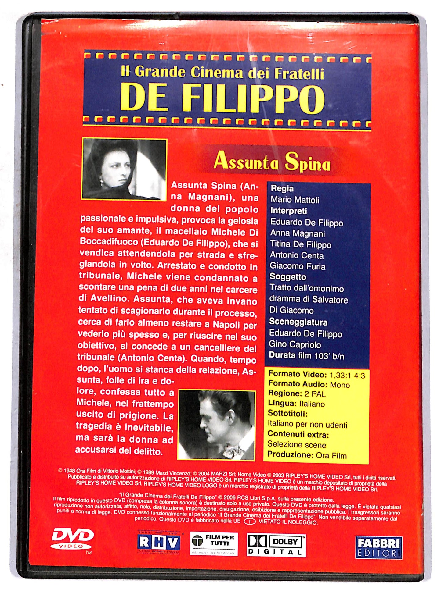 EBOND Assunta Spina EDITORIALE DVD D663529