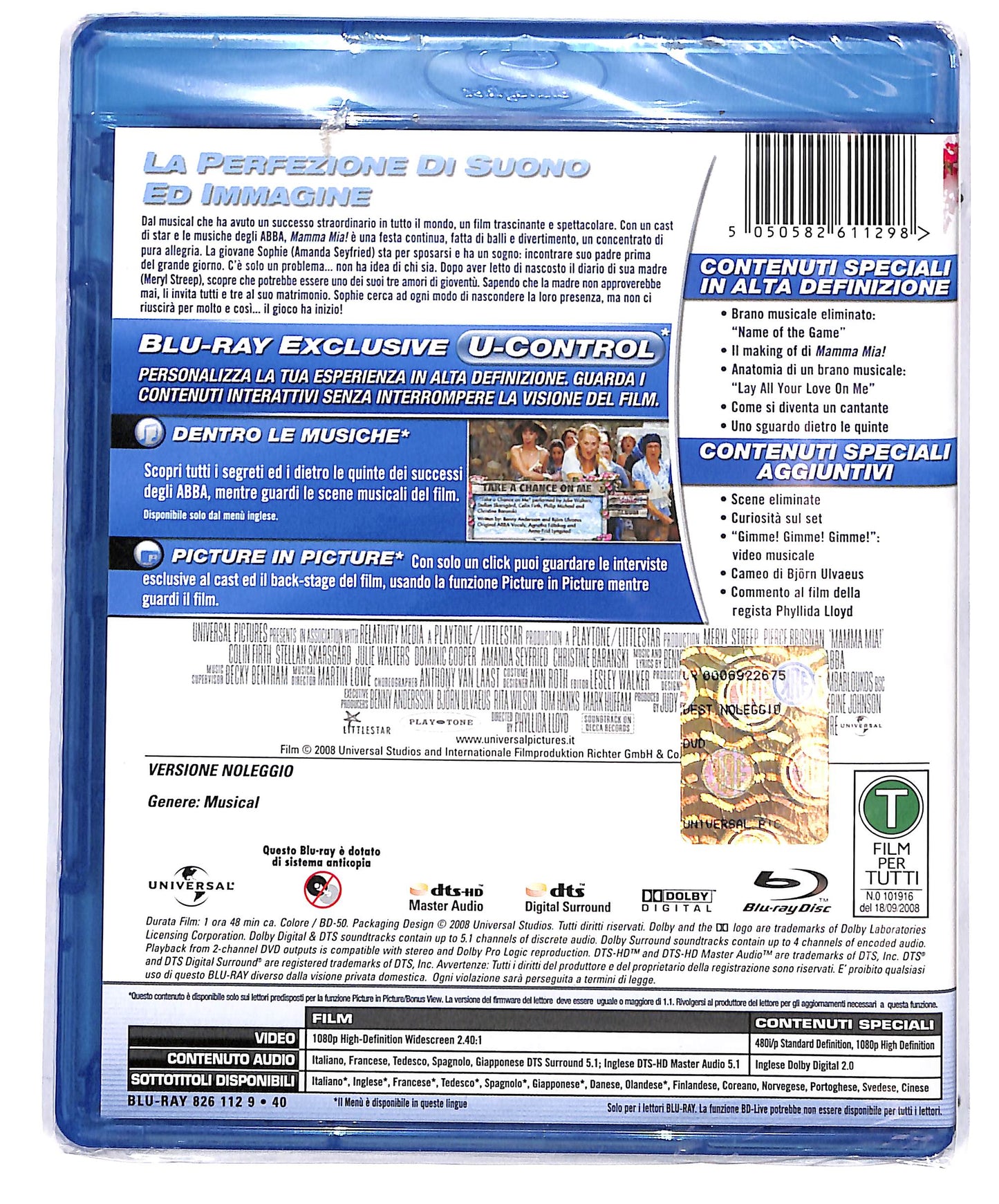 EBOND Mamma Mia! NOLEGGIO BLURAY D663657