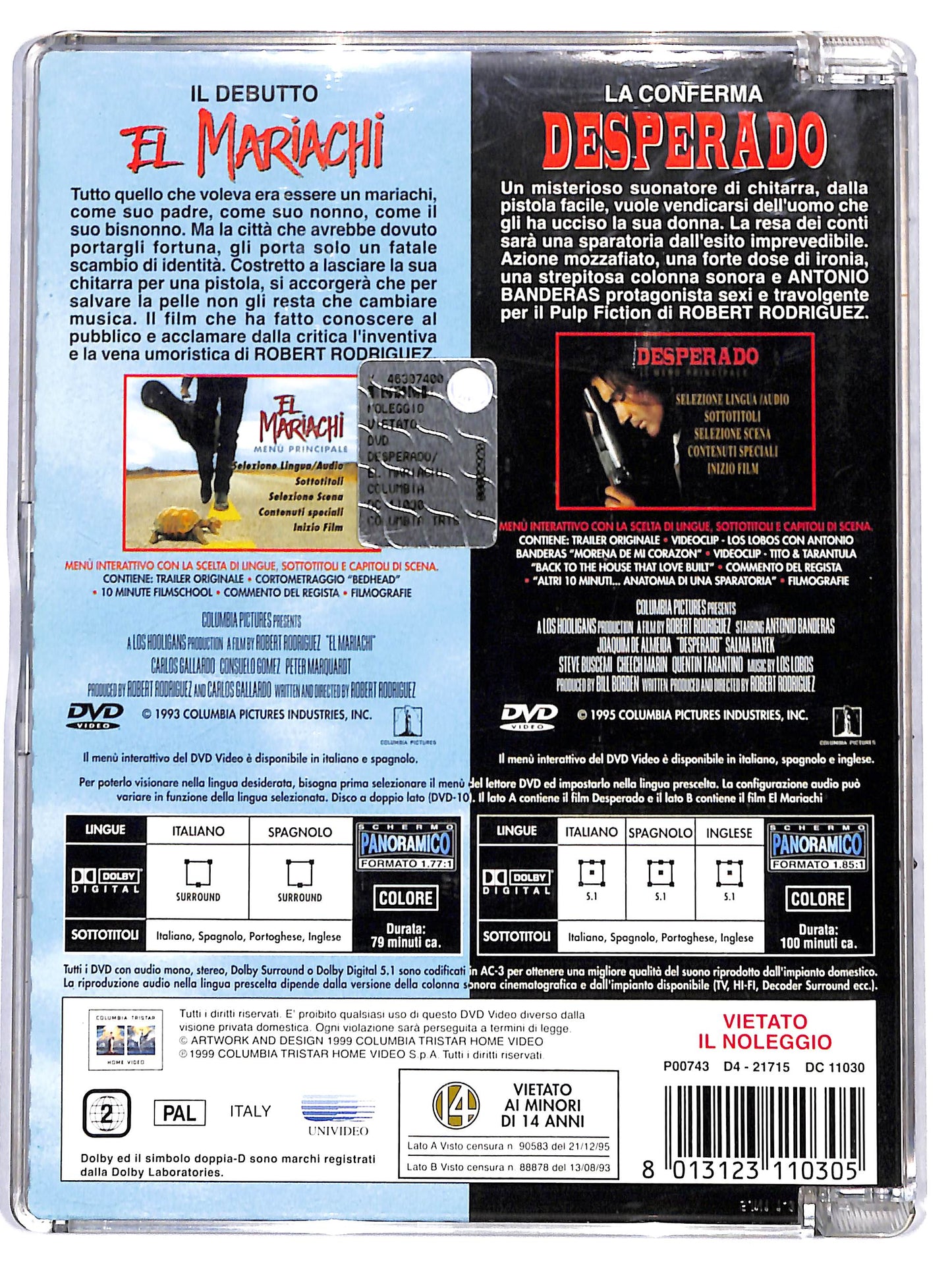 EBOND Desperado / El Mariachi DVD D664114