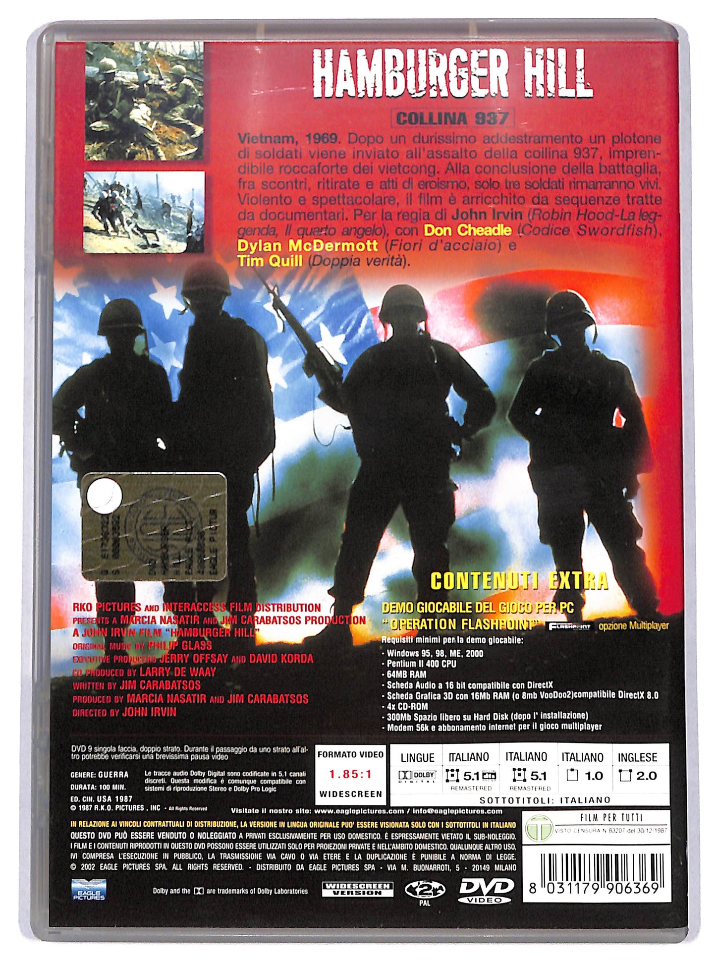 EBOND Hamburger Hill: collina 937 DVD D664132