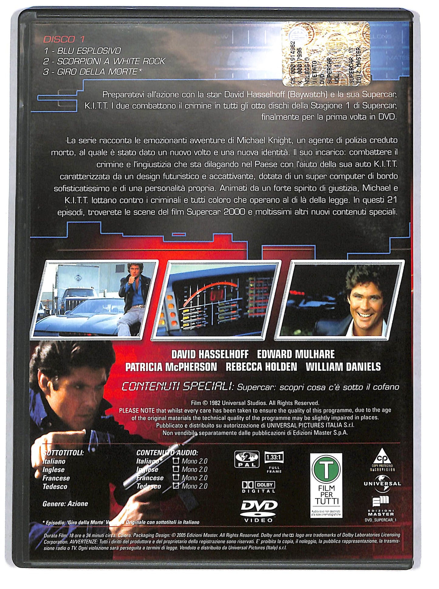 EBOND Supercar Volume 1 EDITORIALE DVD D664342
