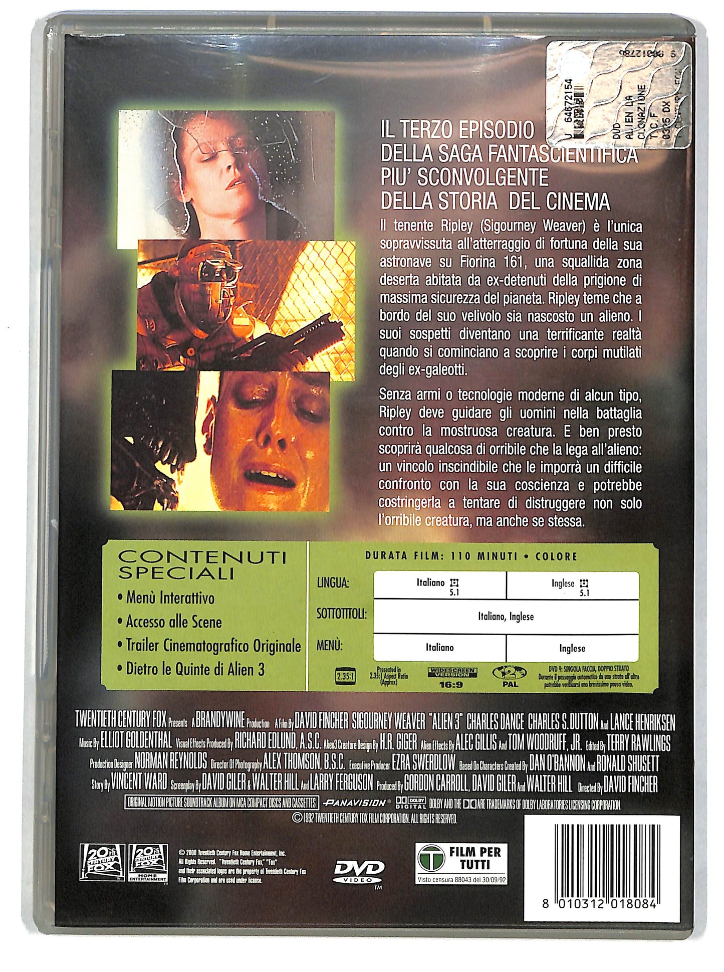 EBOND Alien 3 DVD D664361
