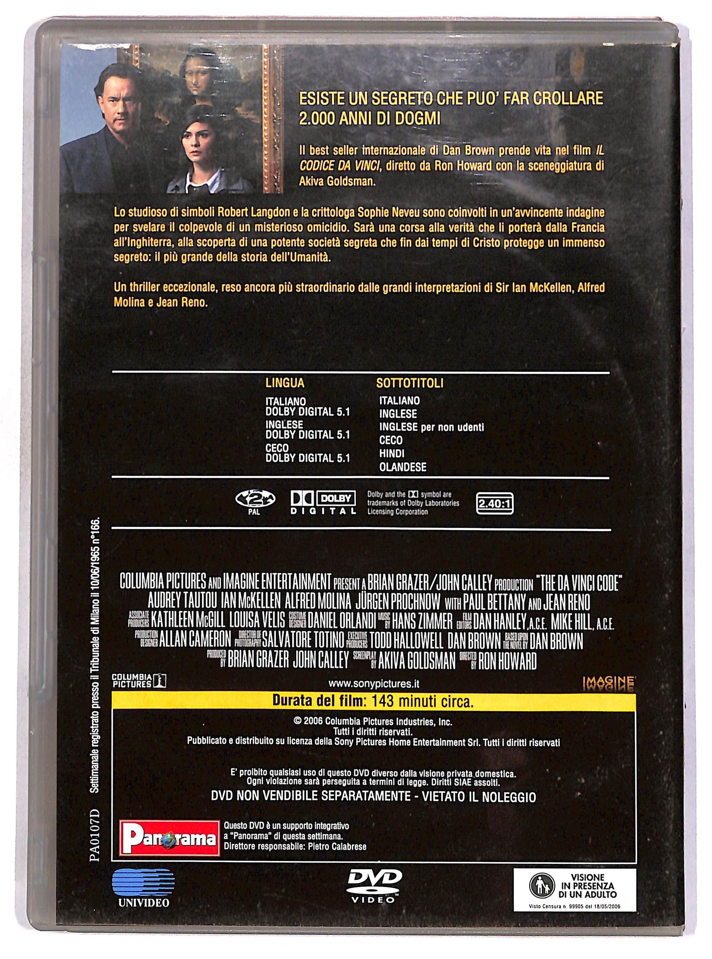 EBOND Il codice Da Vinci EDITORIALE DVD D664507