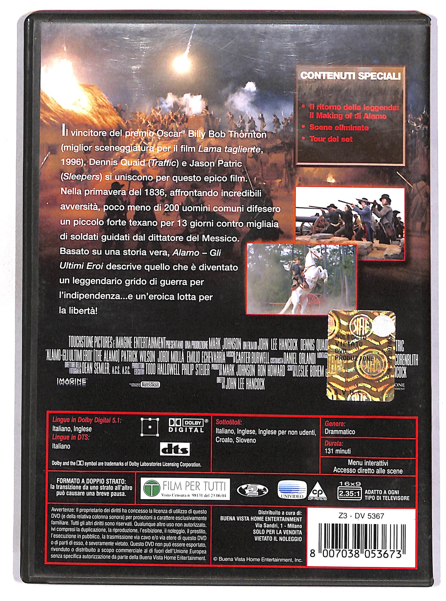 EBOND Alamo - Gli ultimi eroi DVD D664537
